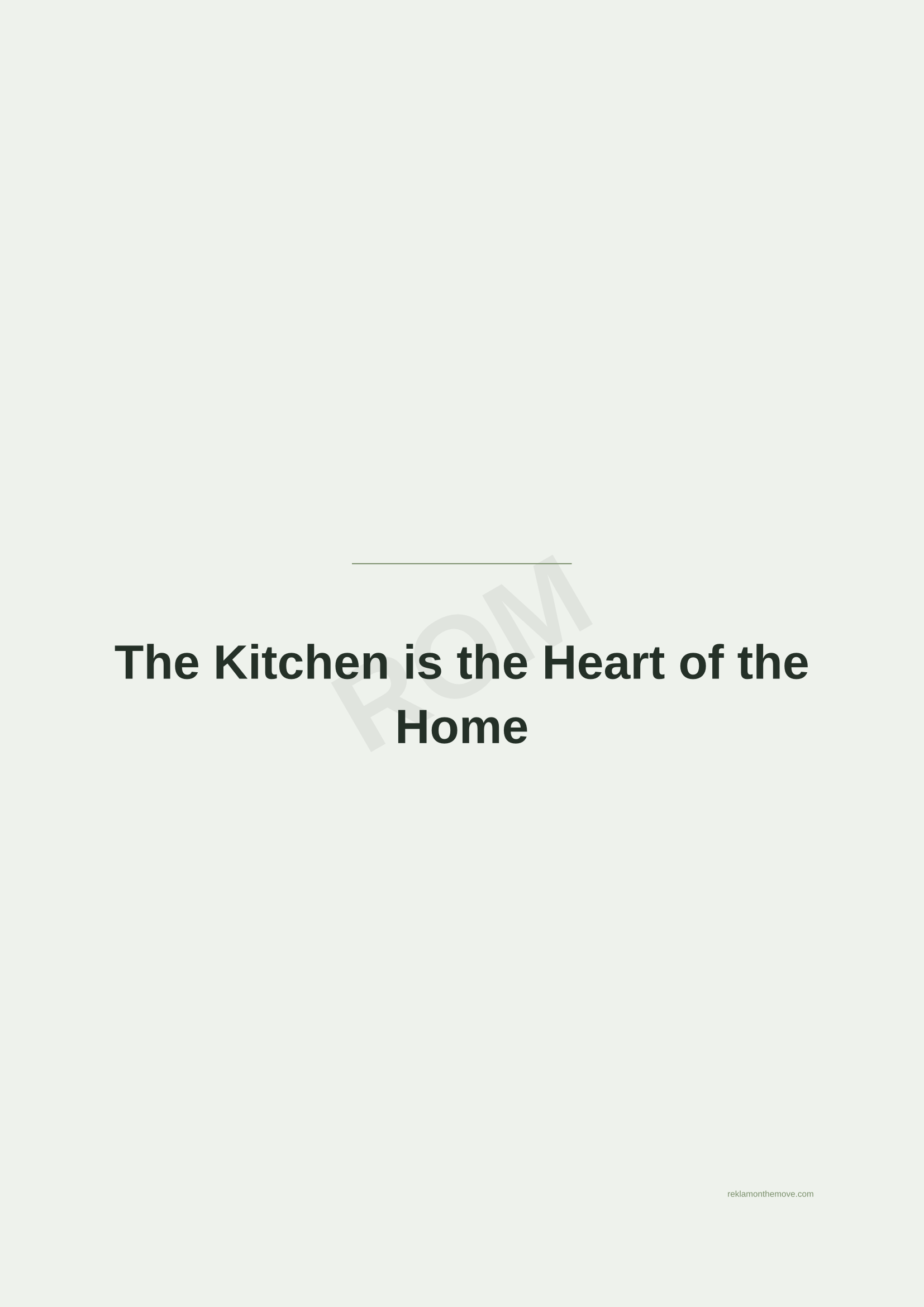 The Kitchen is the Heart of the Home · Adaçayı — ROM dijital ürün önizlemesi (filigranlı)