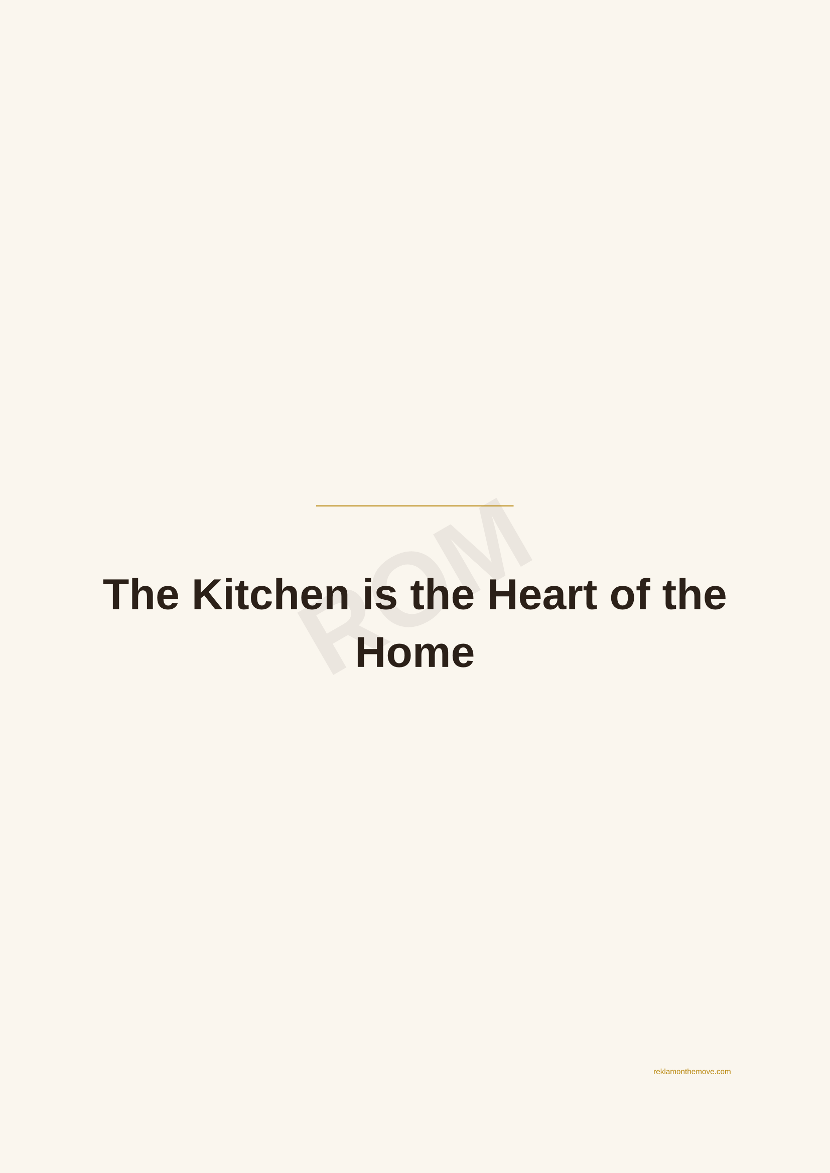 The Kitchen is the Heart of the Home · Espresso — ROM dijital ürün önizlemesi (filigranlı)