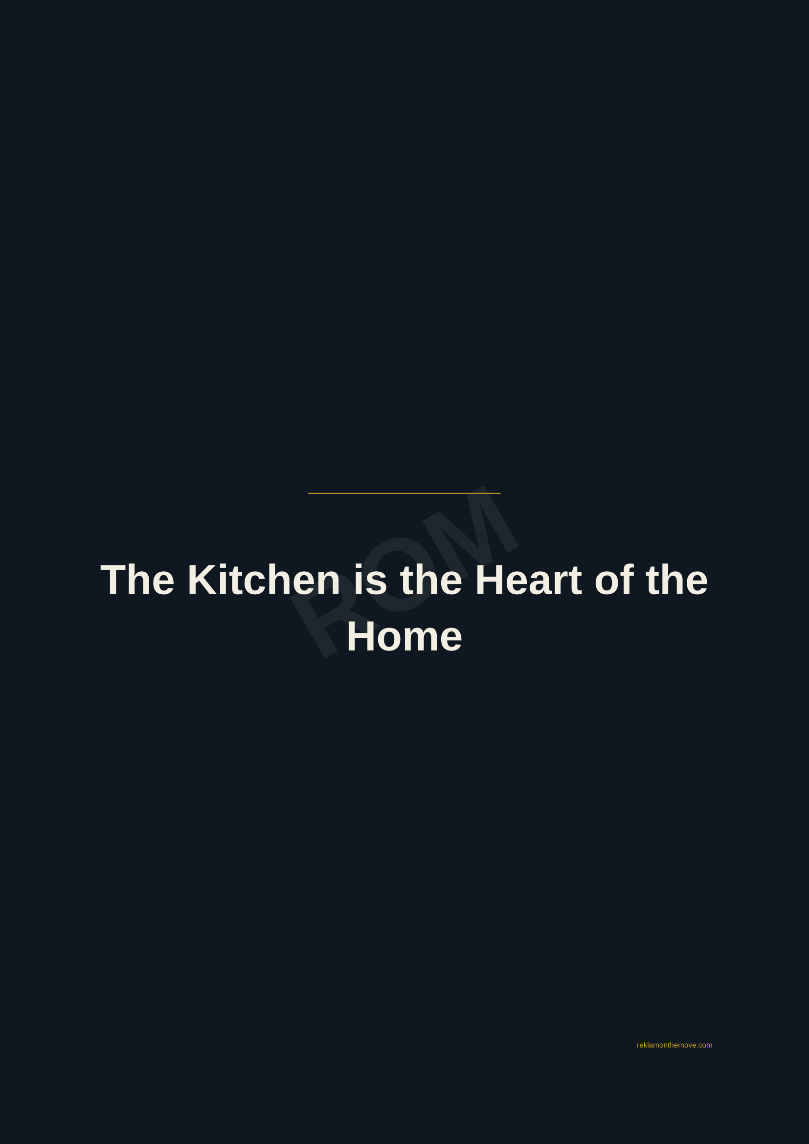 The Kitchen is the Heart of the Home · Gece — ROM dijital ürün önizlemesi (filigranlı)