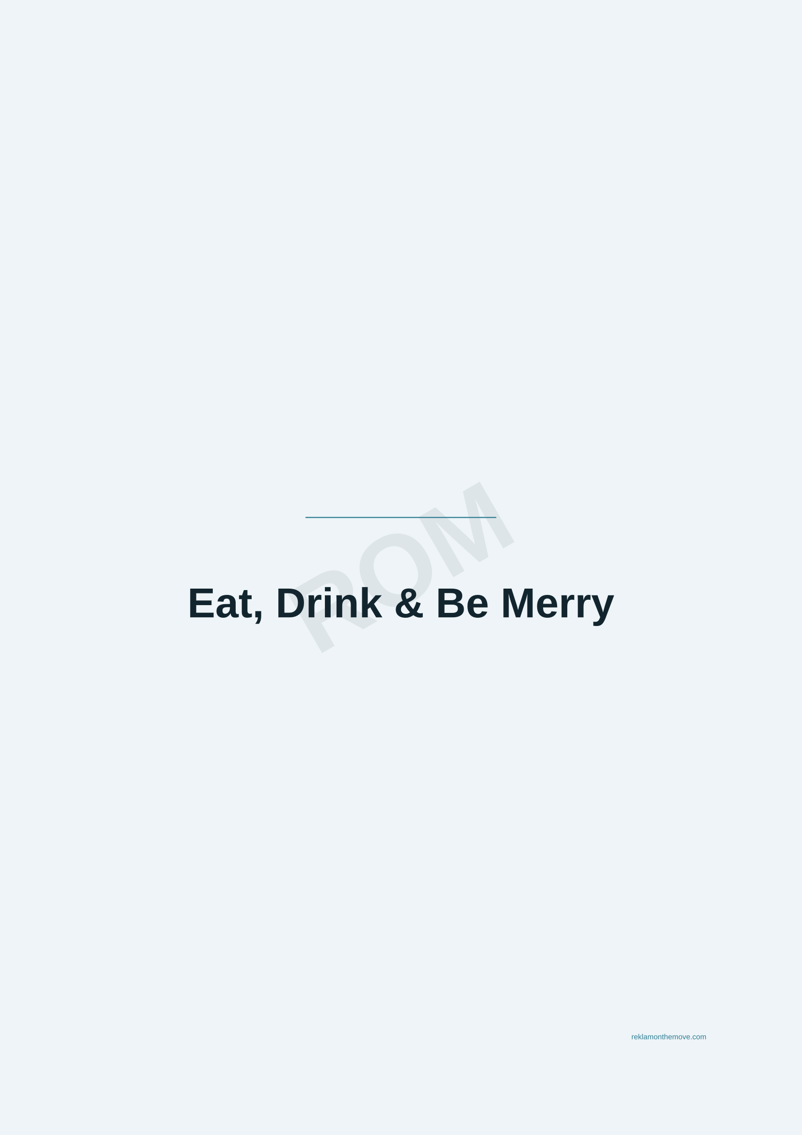 Eat, Drink & Be Merry · Okyanus — ROM dijital ürün önizlemesi (filigranlı)