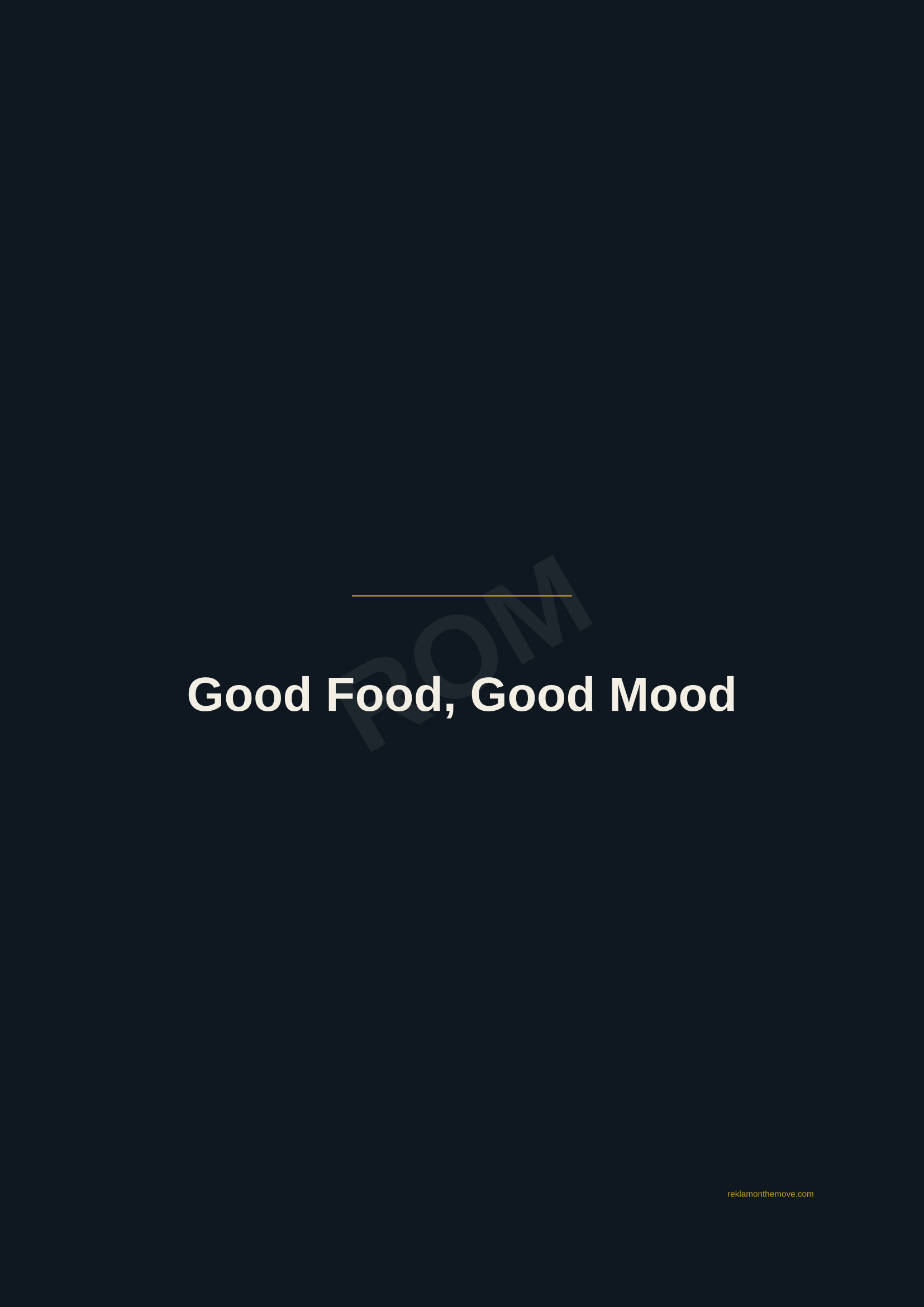 Good Food, Good Mood · Gece — ROM dijital ürün önizlemesi (filigranlı)