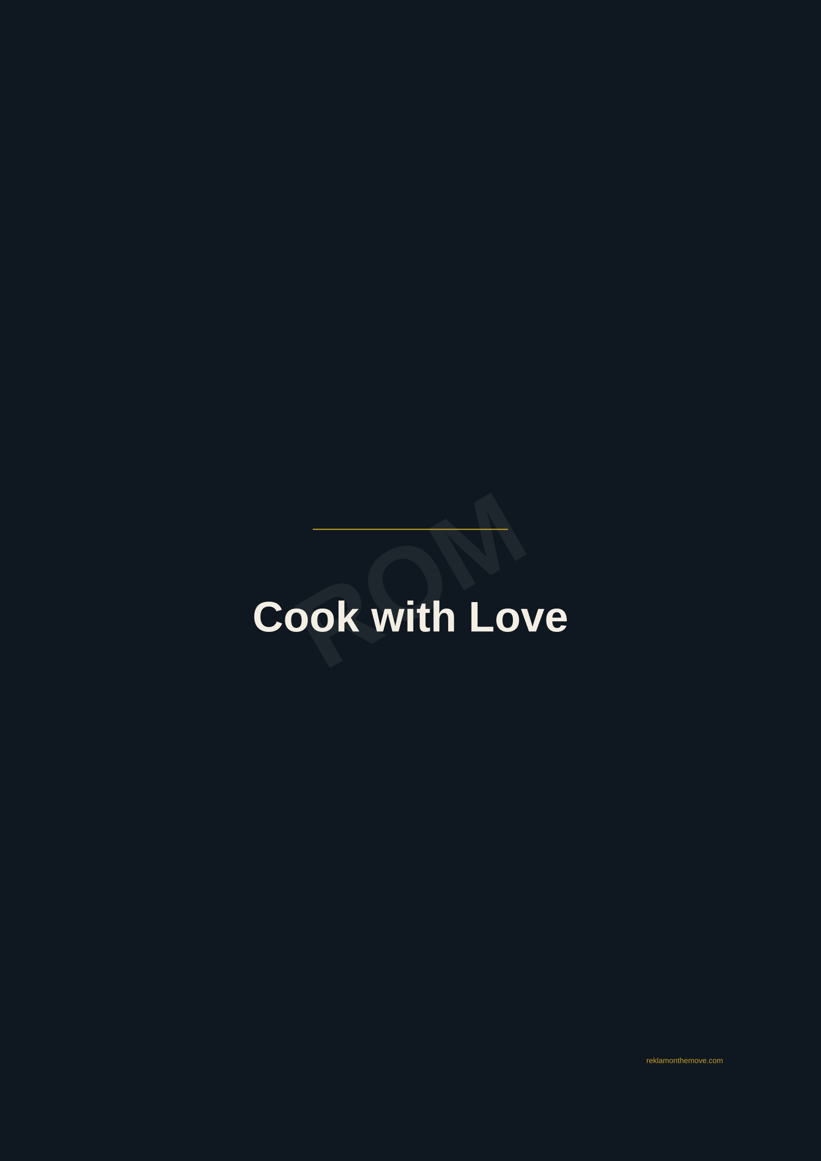 Cook with Love · Gece — ROM dijital ürün önizlemesi (filigranlı)