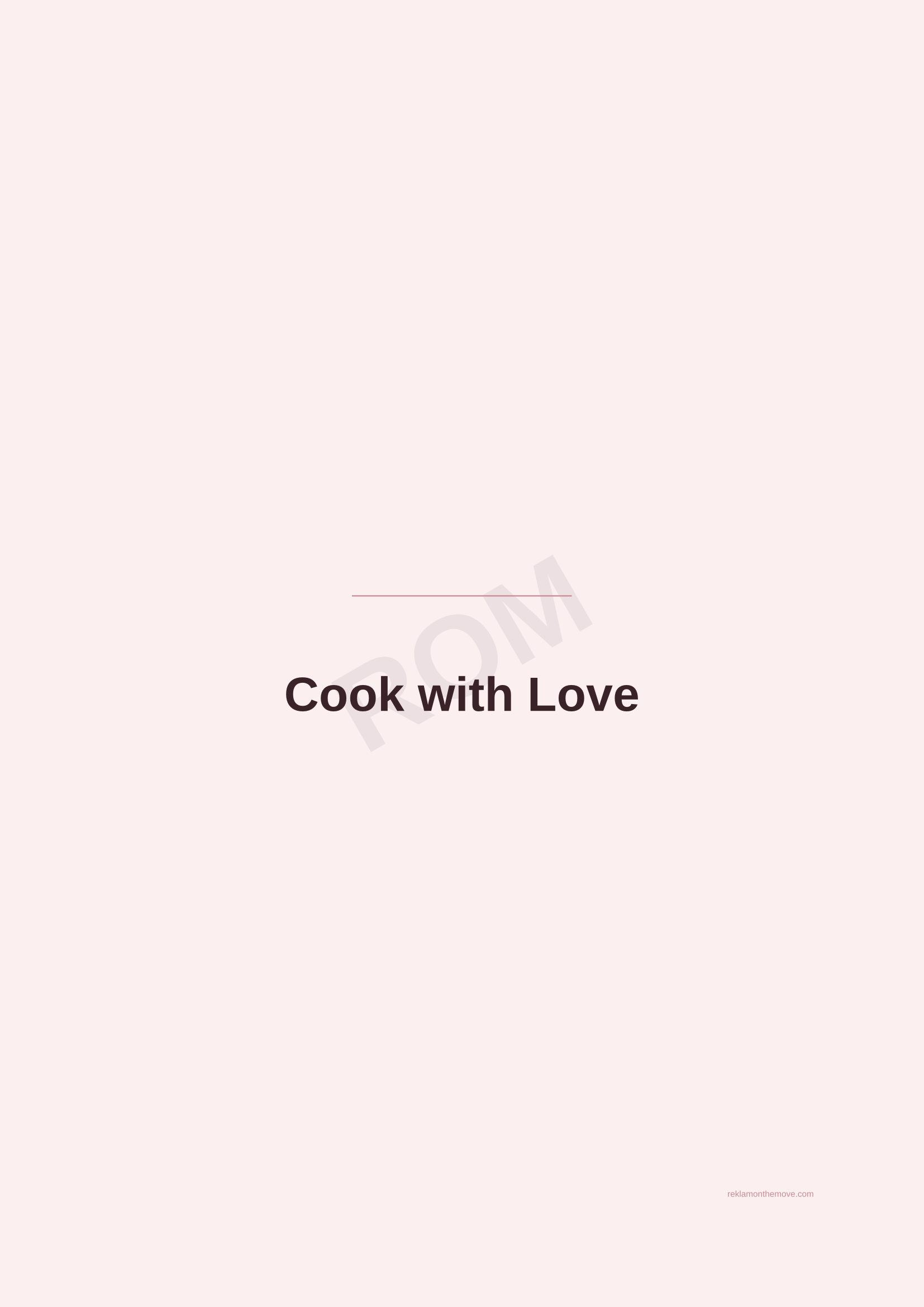 Cook with Love · Gül — ROM dijital ürün önizlemesi (filigranlı)