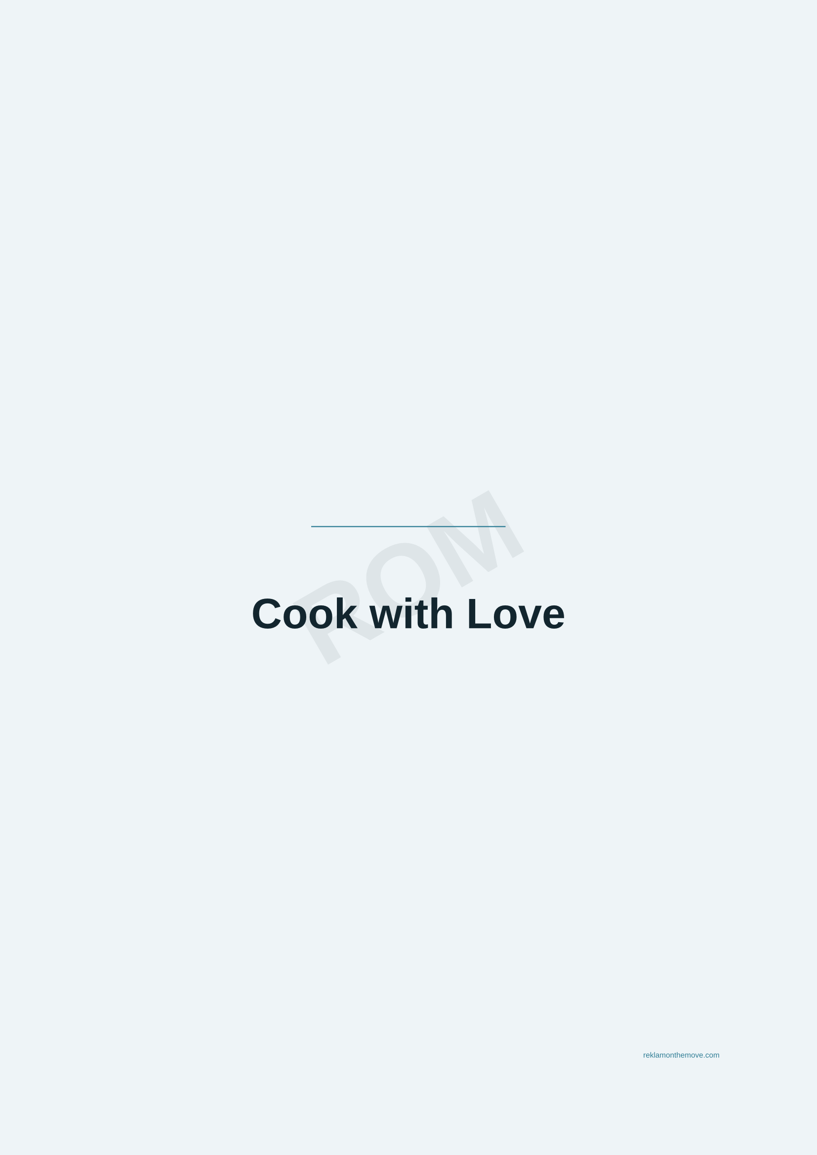 Cook with Love · Okyanus — ROM dijital ürün önizlemesi (filigranlı)