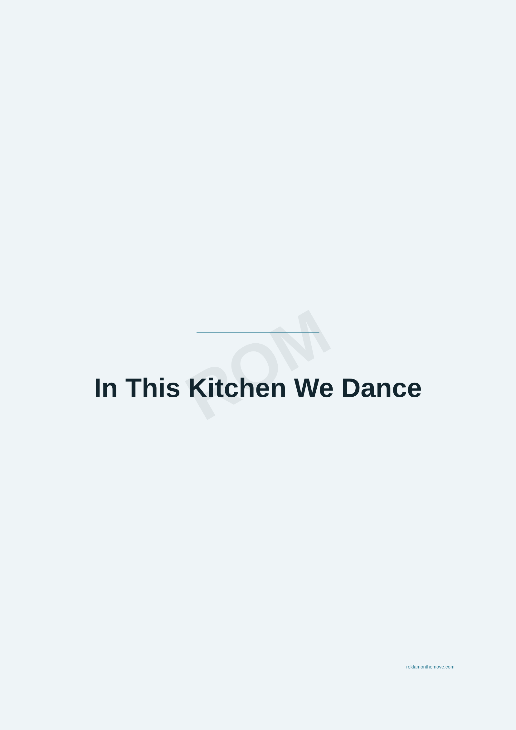 In This Kitchen We Dance · Okyanus — ROM dijital ürün önizlemesi (filigranlı)