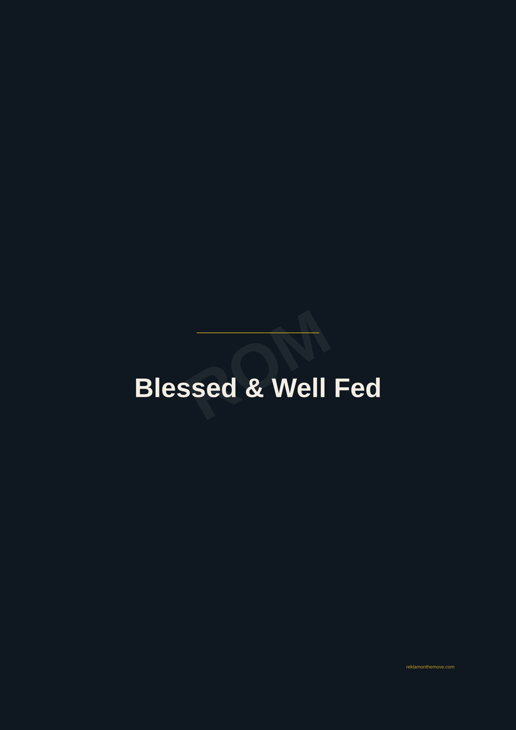 Blessed & Well Fed · Gece — ROM dijital ürün önizlemesi (filigranlı)