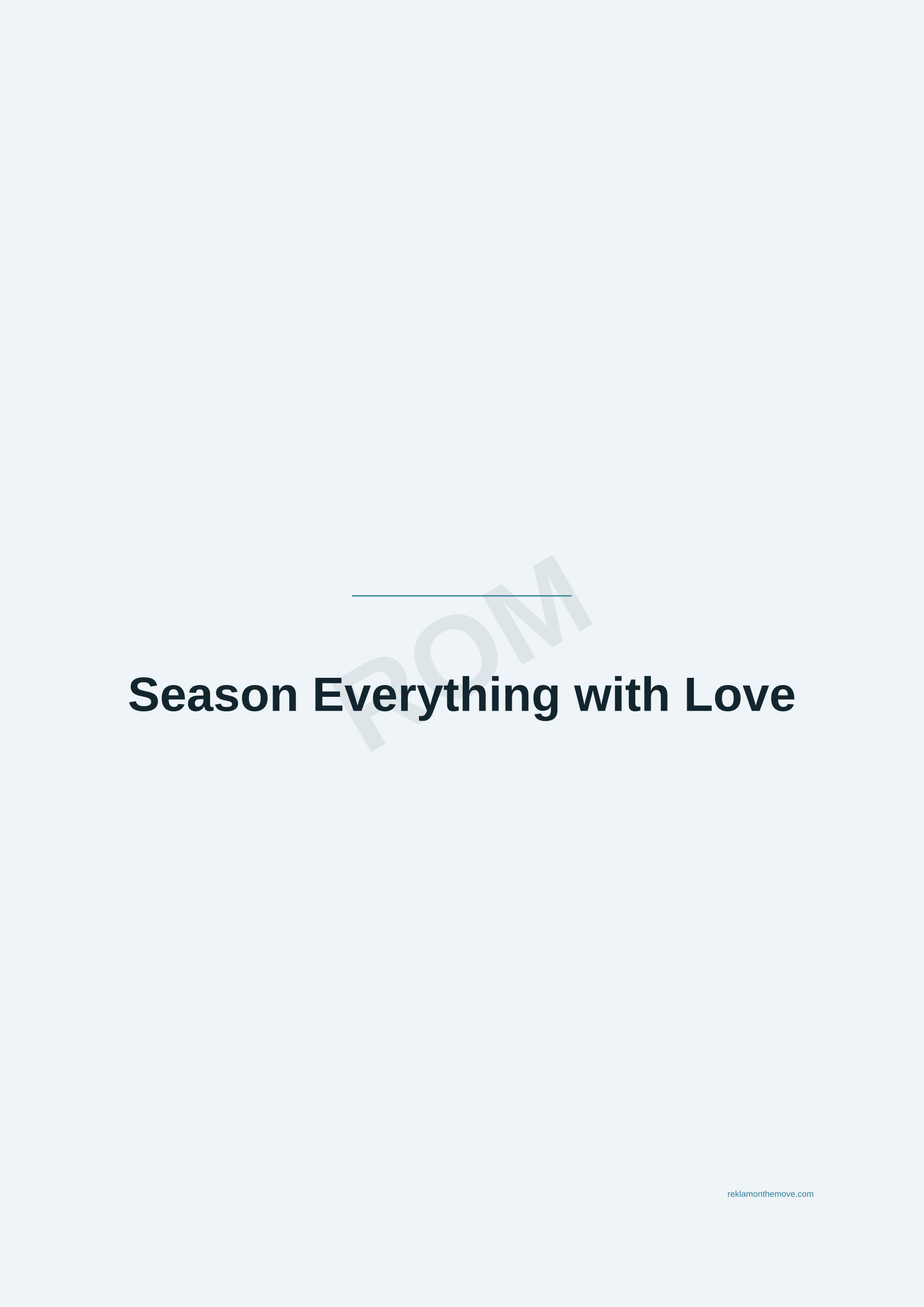 Season Everything with Love · Okyanus — ROM dijital ürün önizlemesi (filigranlı)