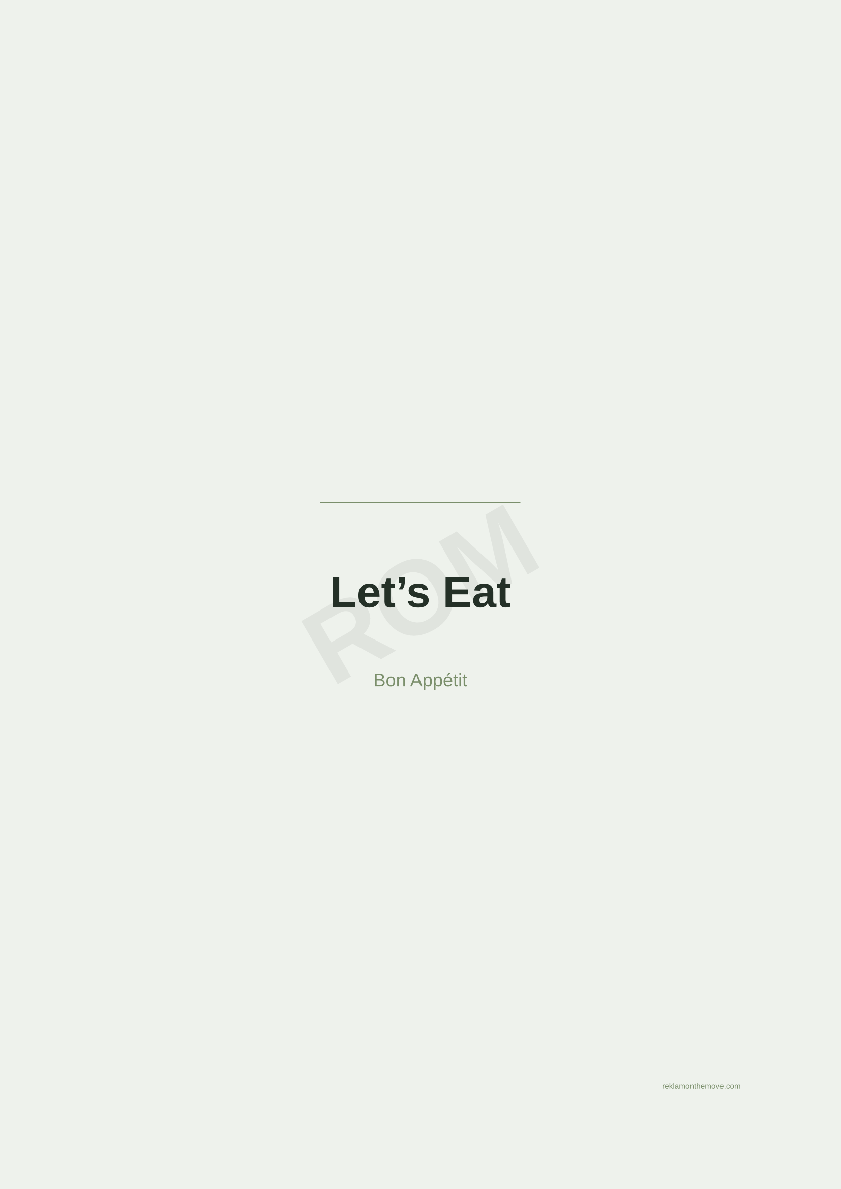 Let's Eat · Adaçayı — ROM dijital ürün önizlemesi (filigranlı)