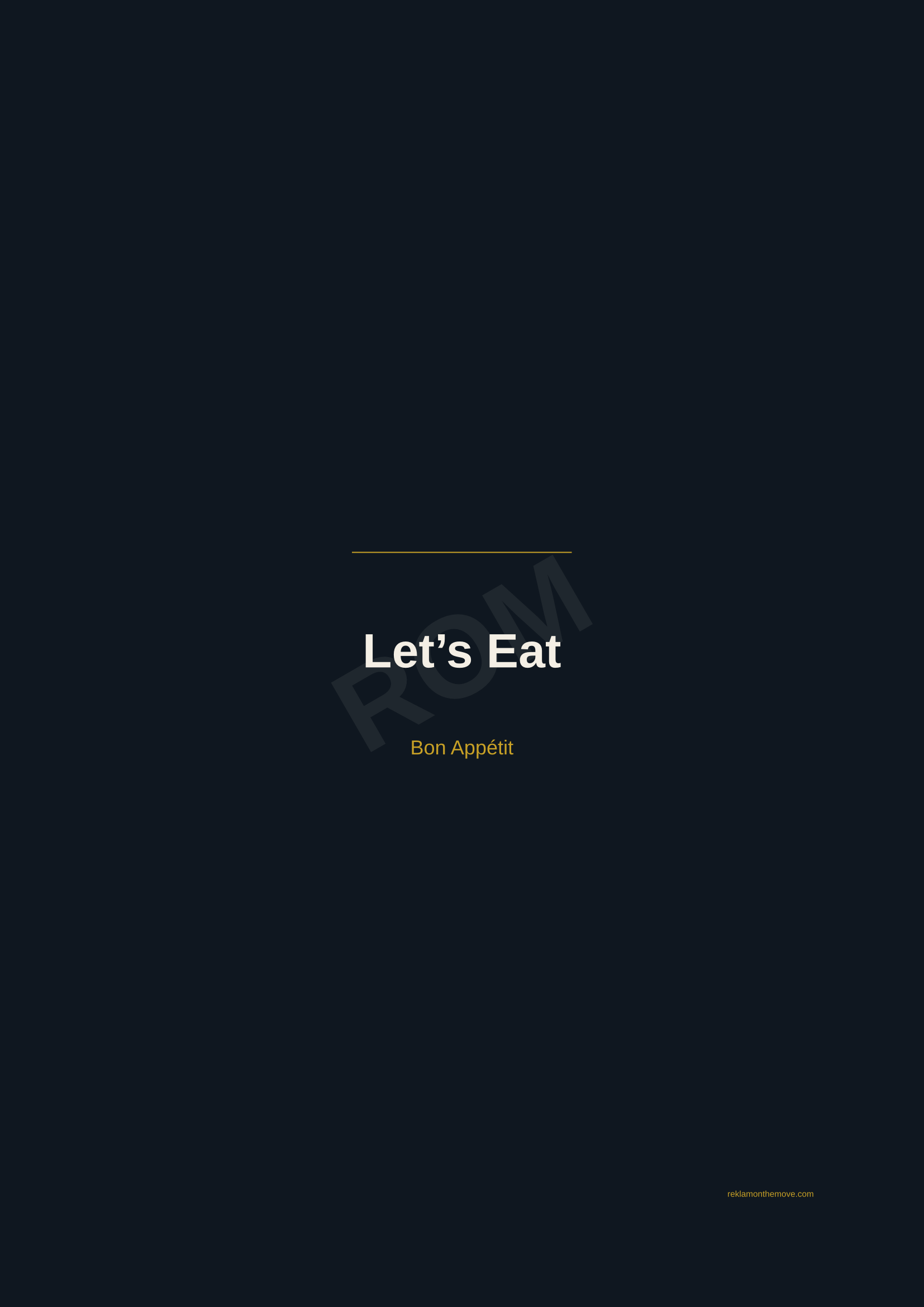 Let's Eat · Gece — ROM dijital ürün önizlemesi (filigranlı)