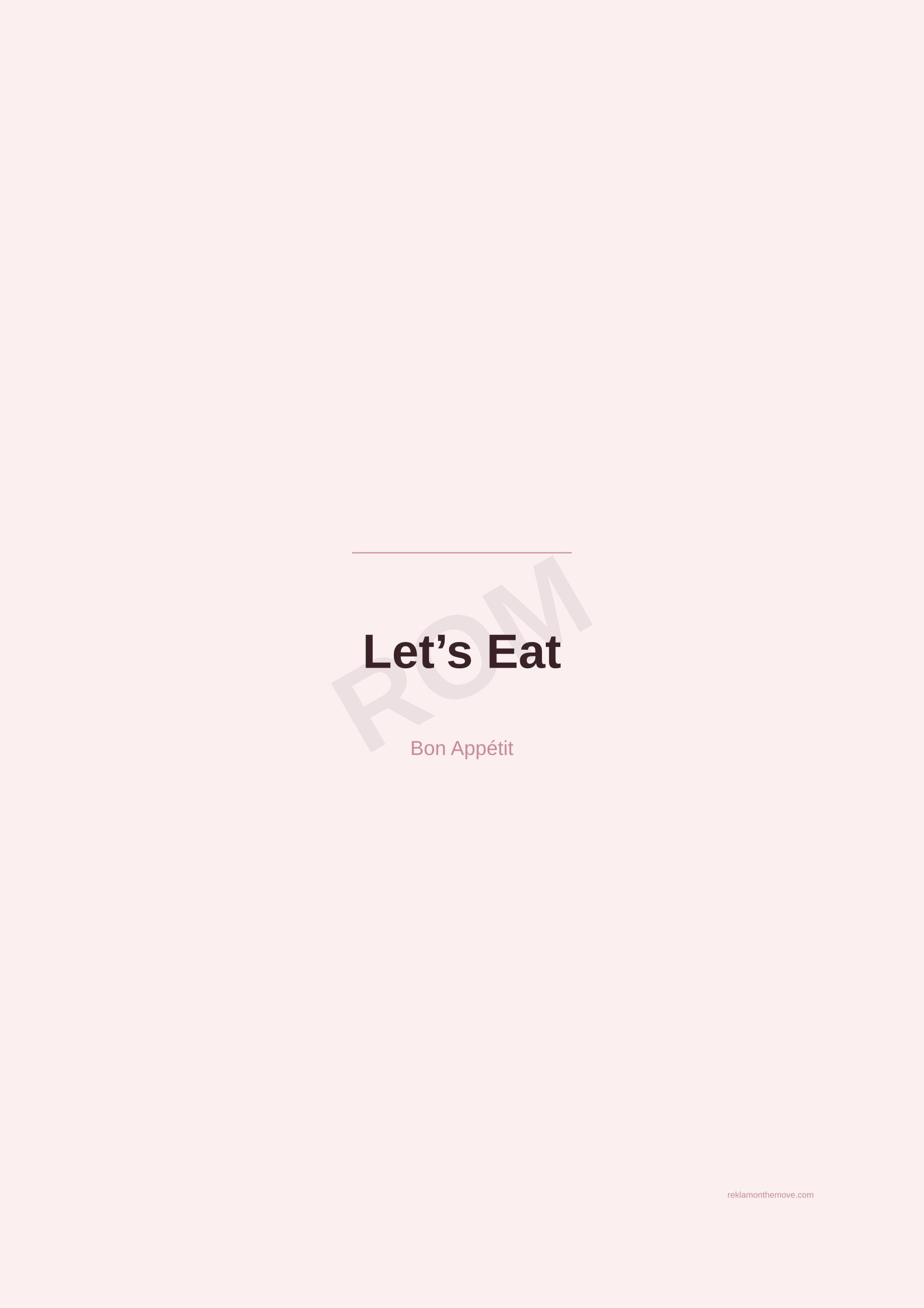 Let's Eat · Gül — ROM dijital ürün önizlemesi (filigranlı)