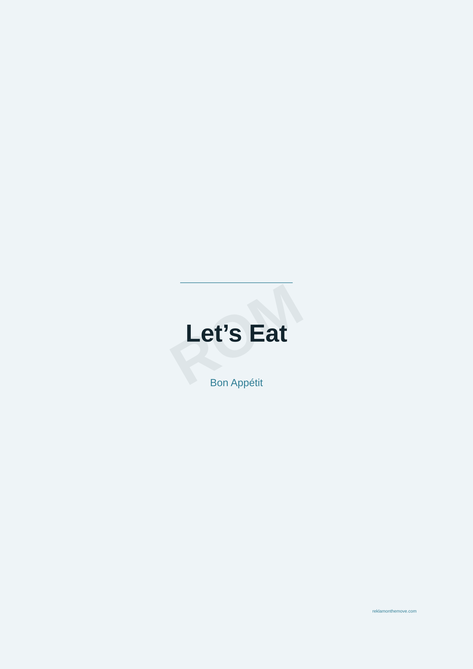 Let's Eat · Okyanus — ROM dijital ürün önizlemesi (filigranlı)