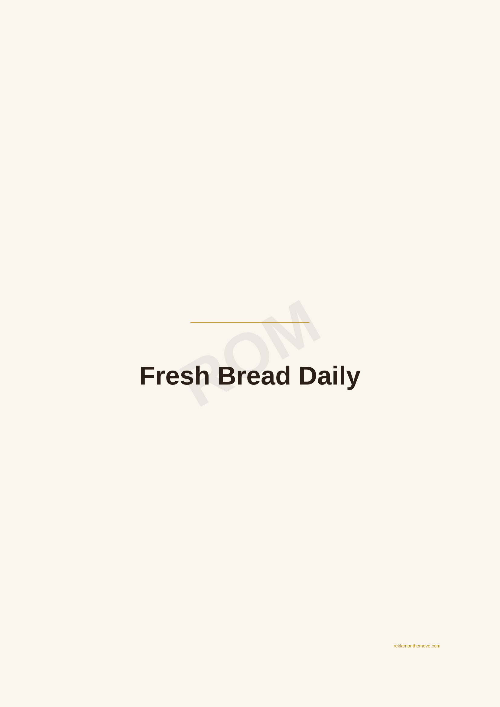 Fresh Bread Daily · Espresso — ROM dijital ürün önizlemesi (filigranlı)