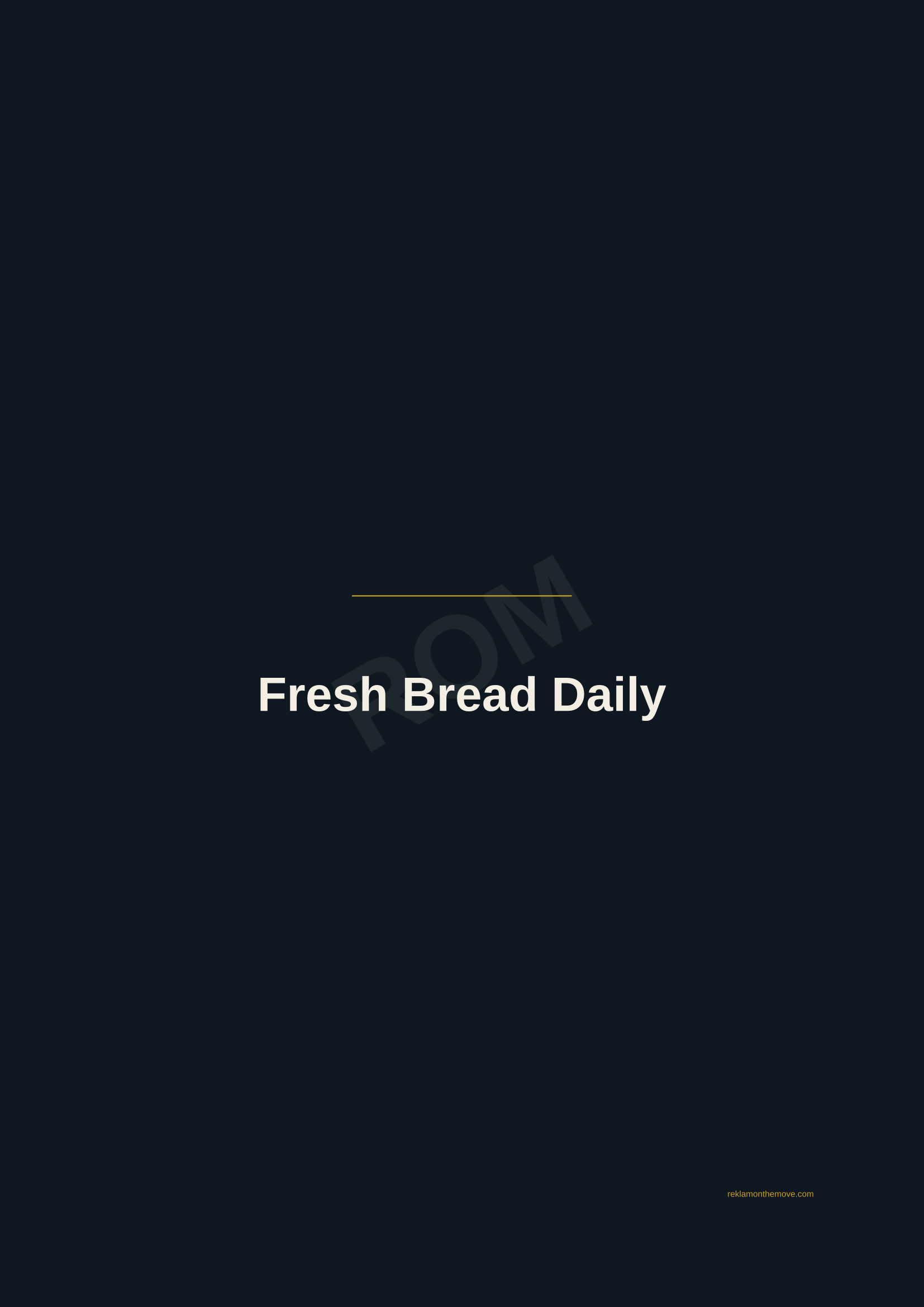 Fresh Bread Daily · Gece — ROM dijital ürün önizlemesi (filigranlı)