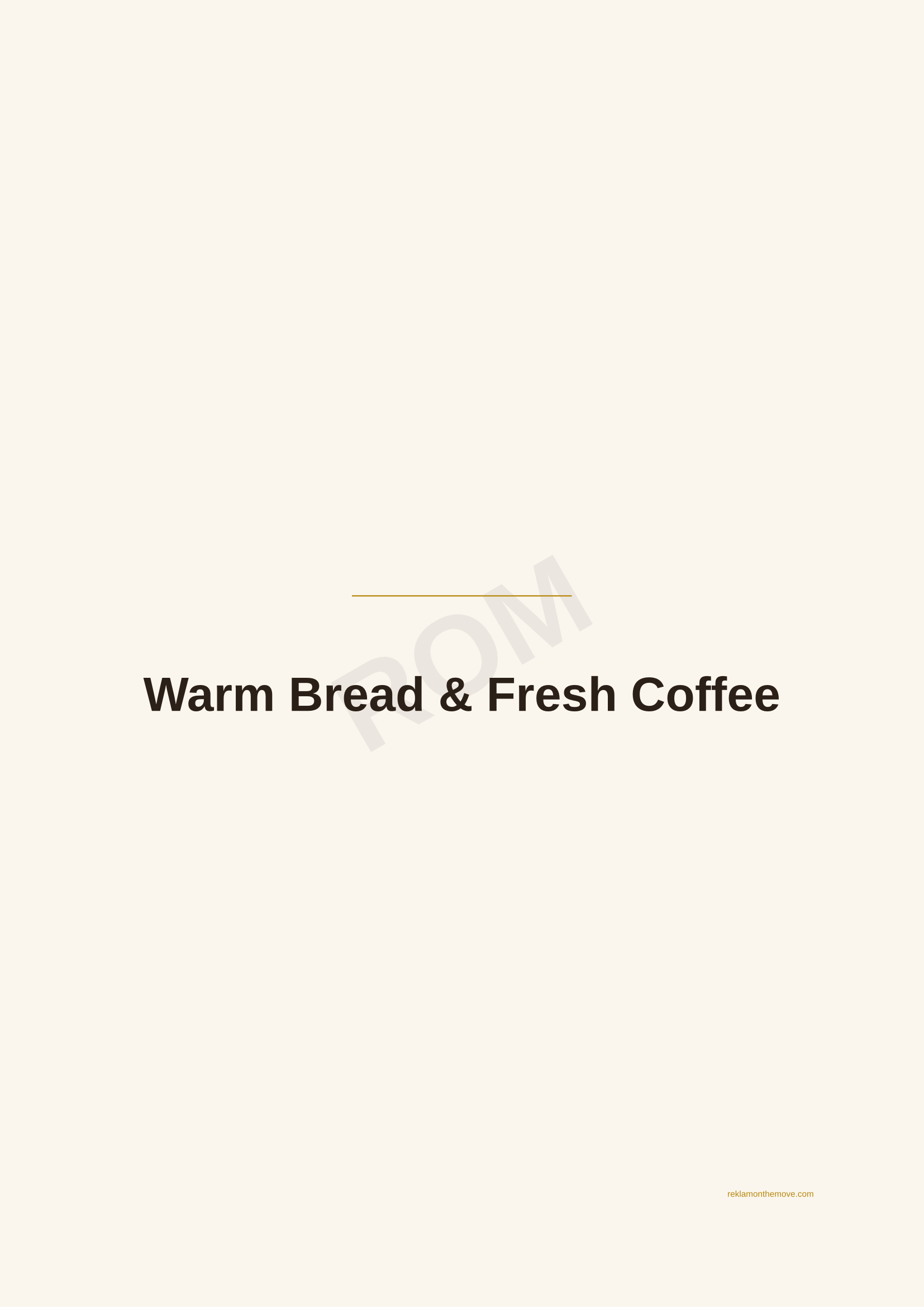 Warm Bread & Fresh Coffee · Espresso — ROM dijital ürün önizlemesi (filigranlı)