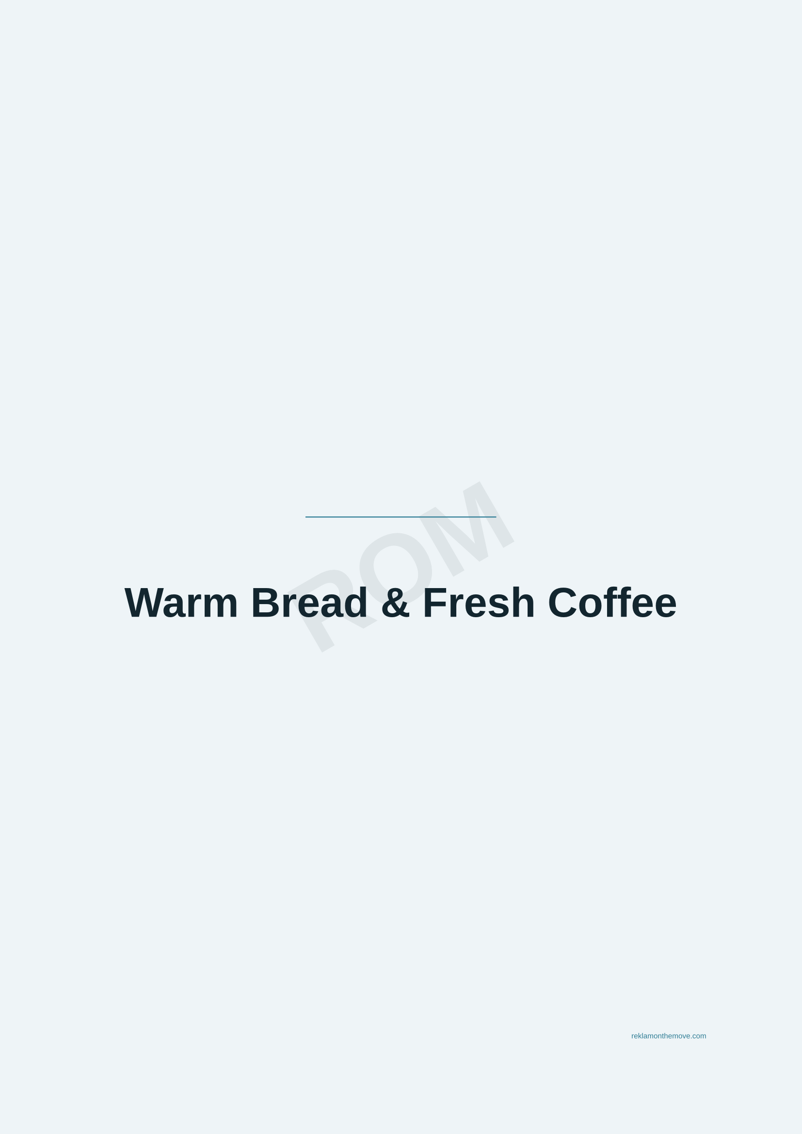 Warm Bread & Fresh Coffee · Okyanus — ROM dijital ürün önizlemesi (filigranlı)