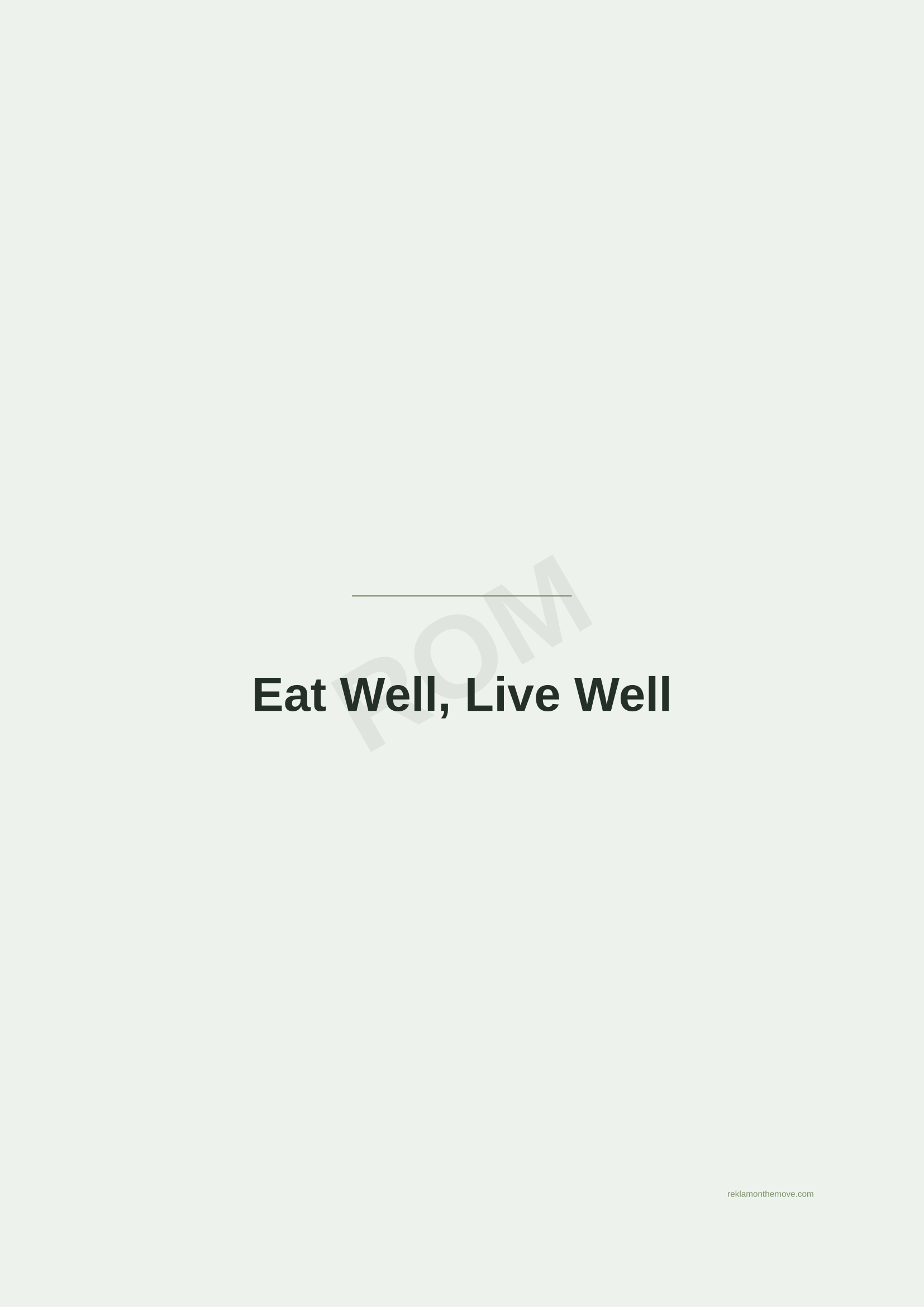 Eat Well, Live Well · Adaçayı — ROM dijital ürün önizlemesi (filigranlı)