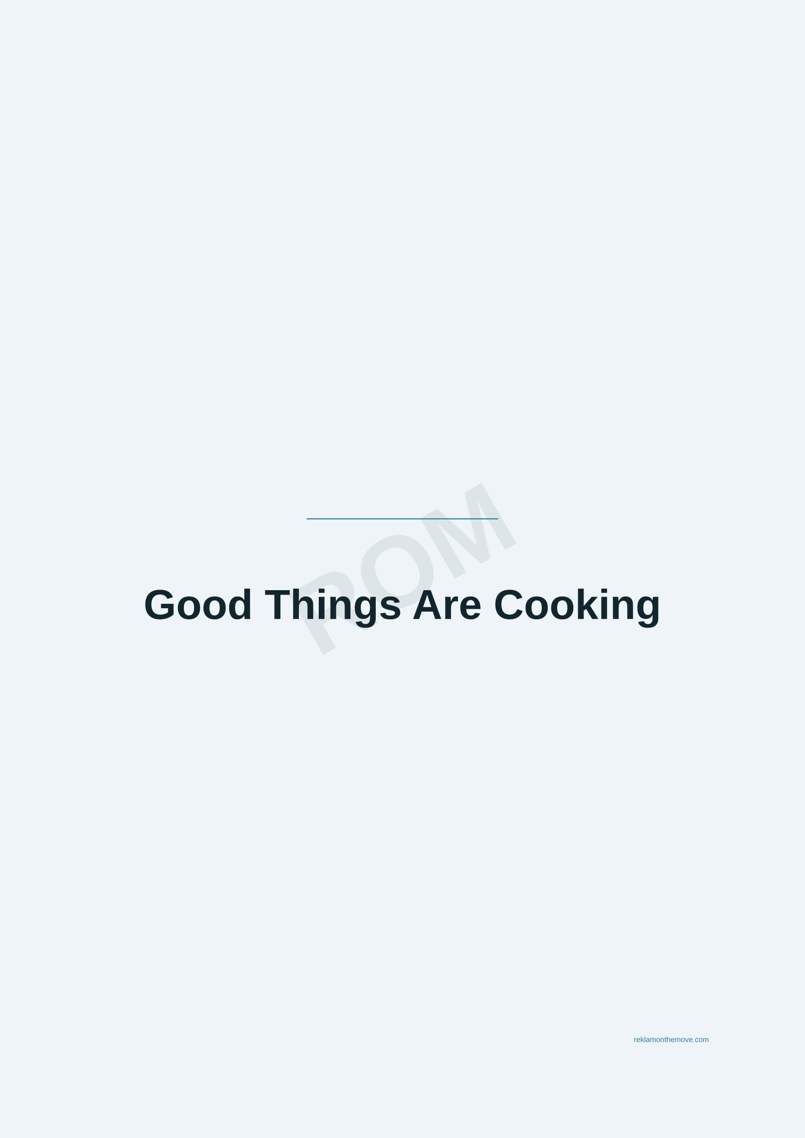 Good Things Are Cooking · Okyanus — ROM dijital ürün önizlemesi (filigranlı)