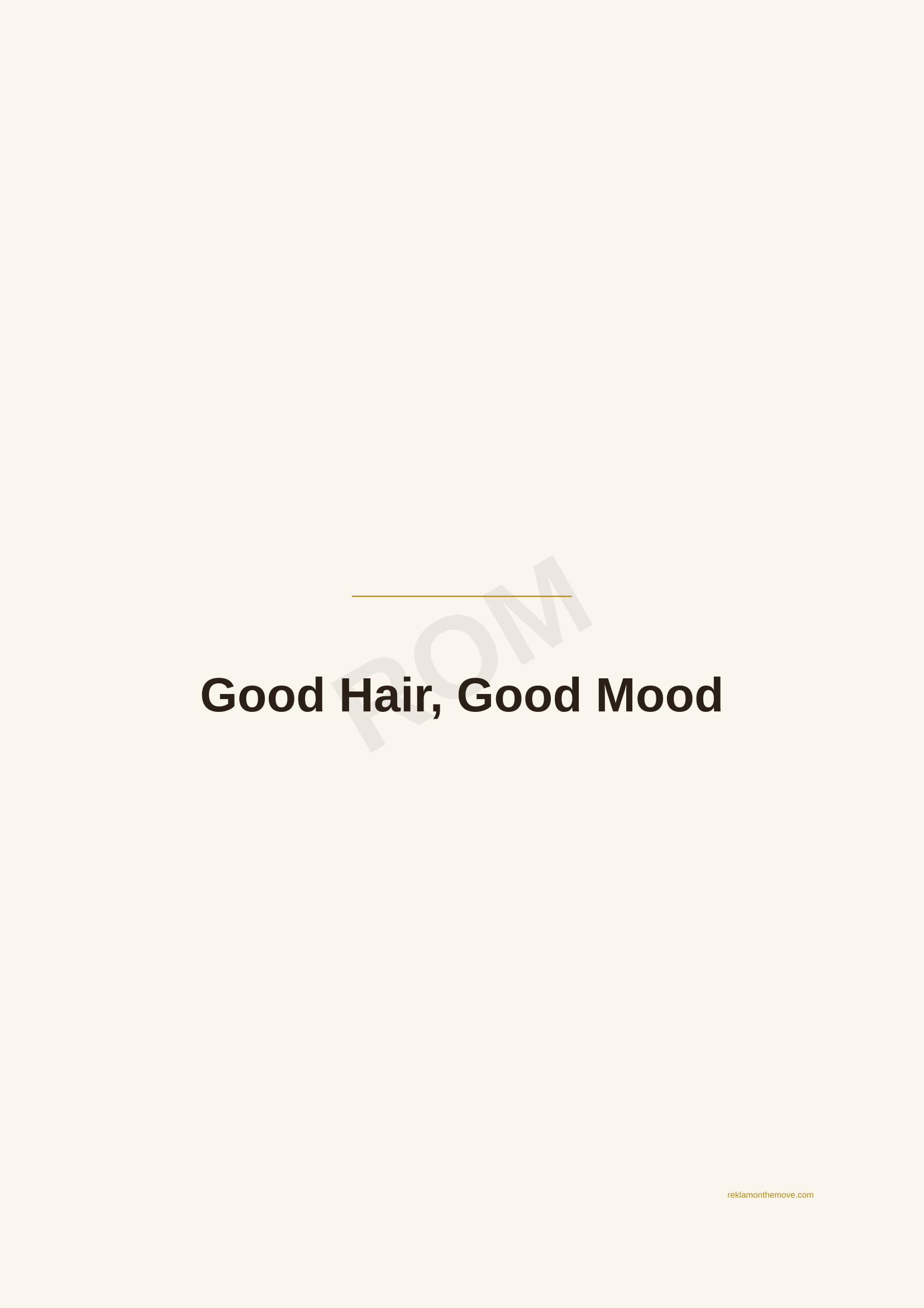 Good Hair, Good Mood · Espresso — ROM dijital ürün önizlemesi (filigranlı)