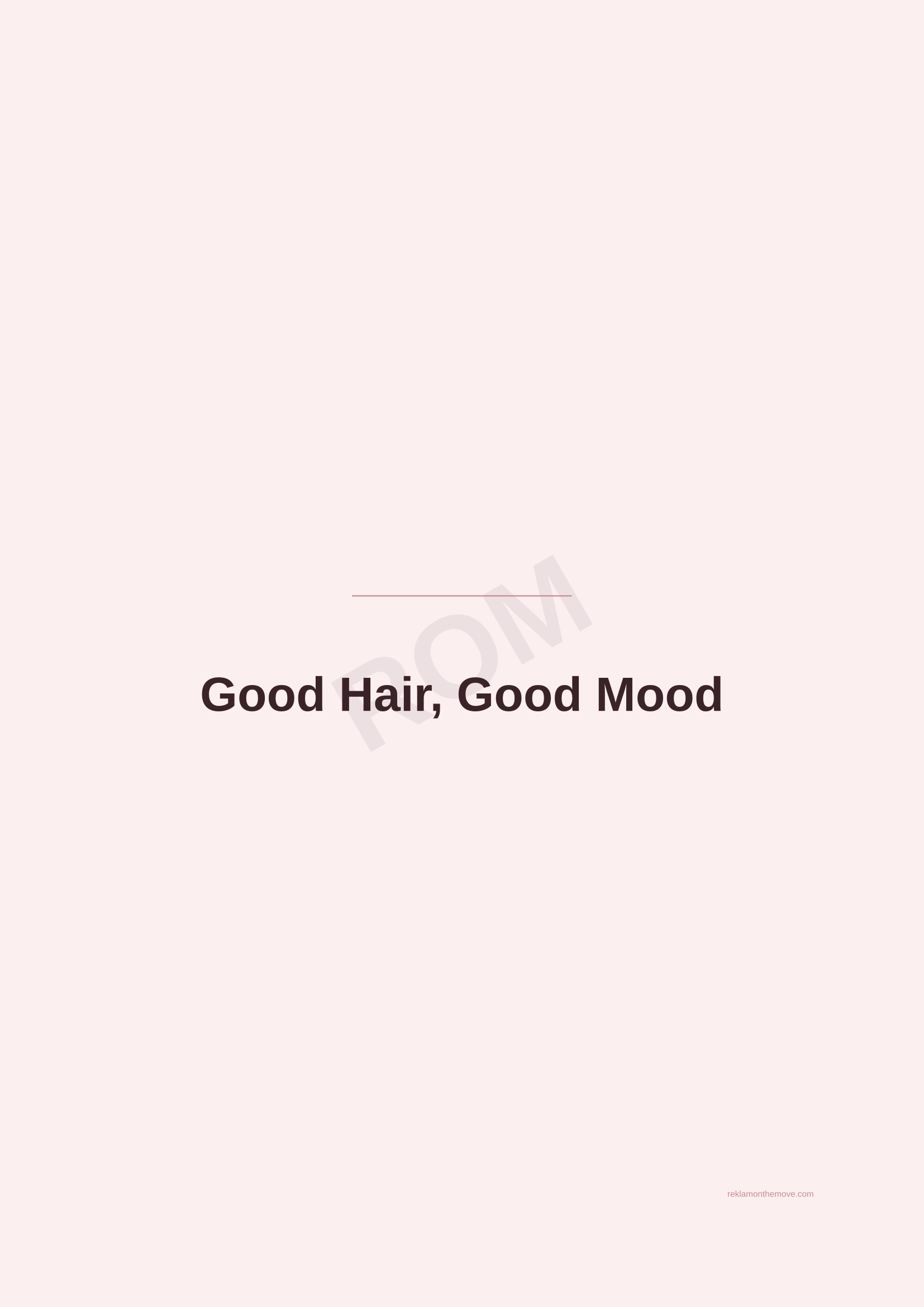 Good Hair, Good Mood · Gül — ROM dijital ürün önizlemesi (filigranlı)