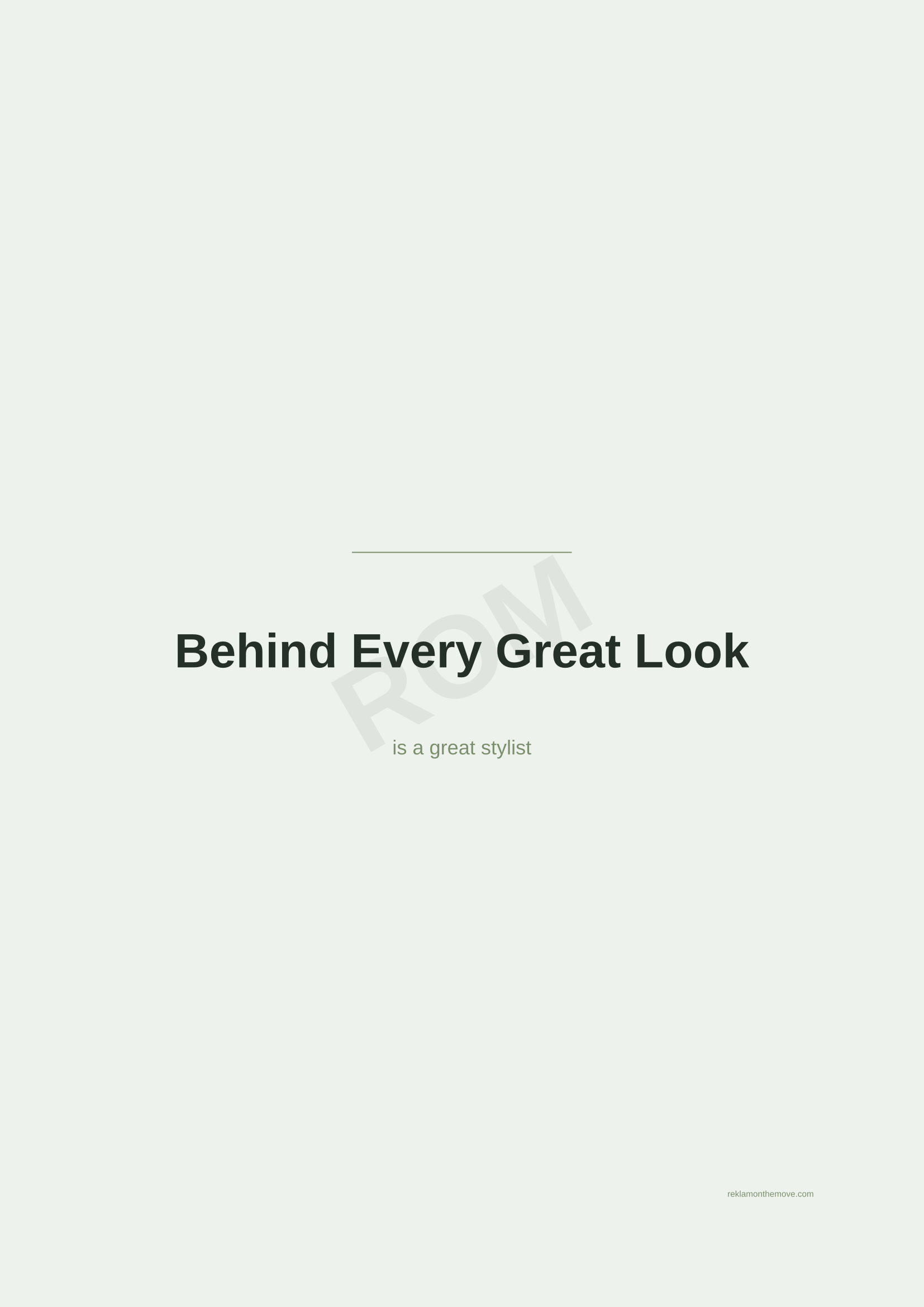 Behind Every Great Look · Adaçayı — ROM dijital ürün önizlemesi (filigranlı)