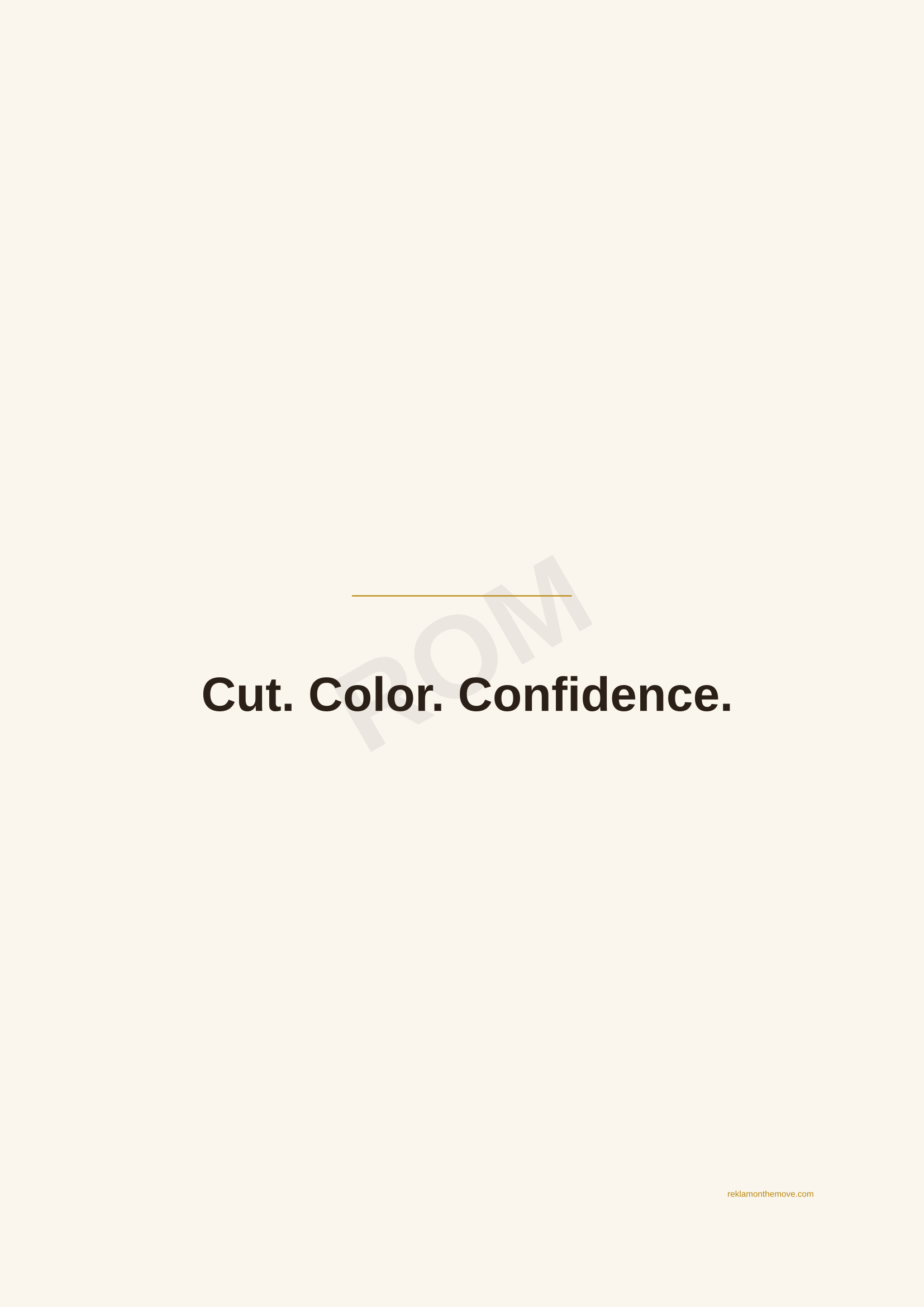 Cut. Color. Confidence. · Espresso — ROM dijital ürün önizlemesi (filigranlı)