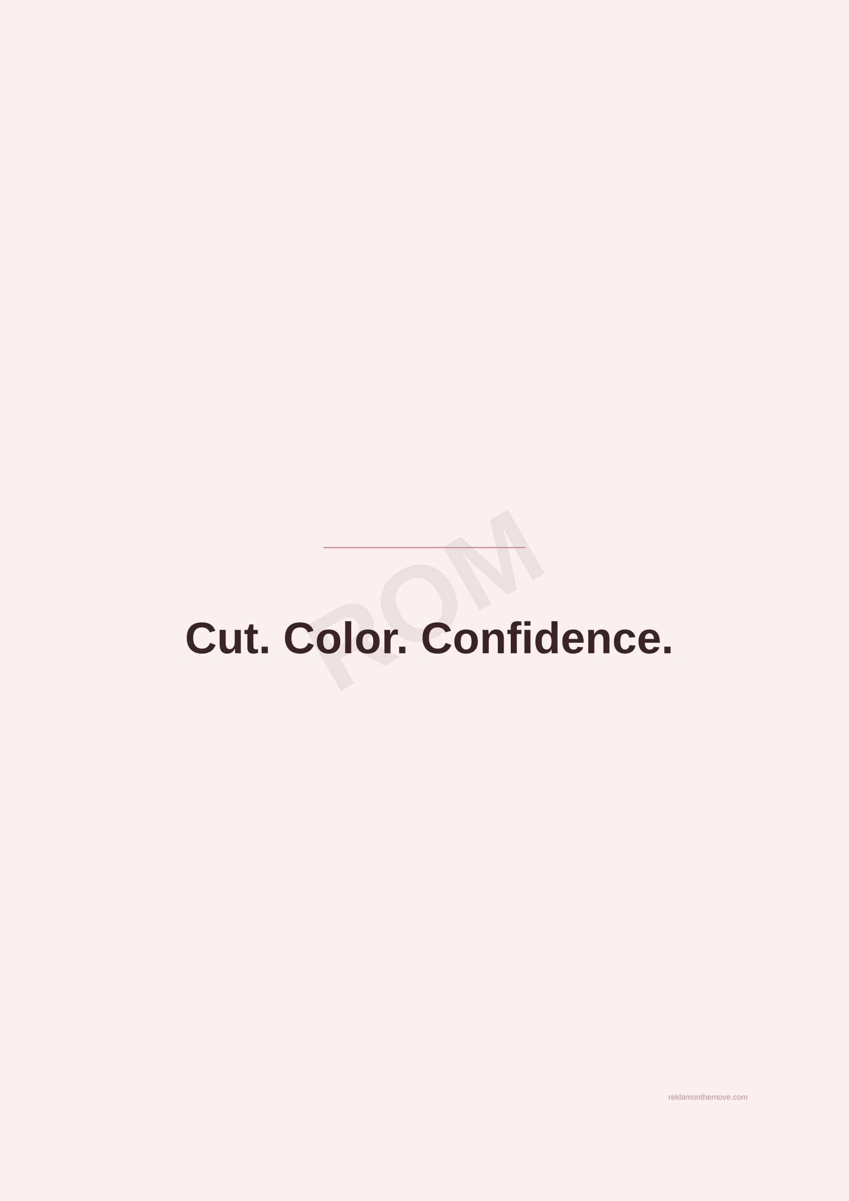 Cut. Color. Confidence. · Gül — ROM dijital ürün önizlemesi (filigranlı)