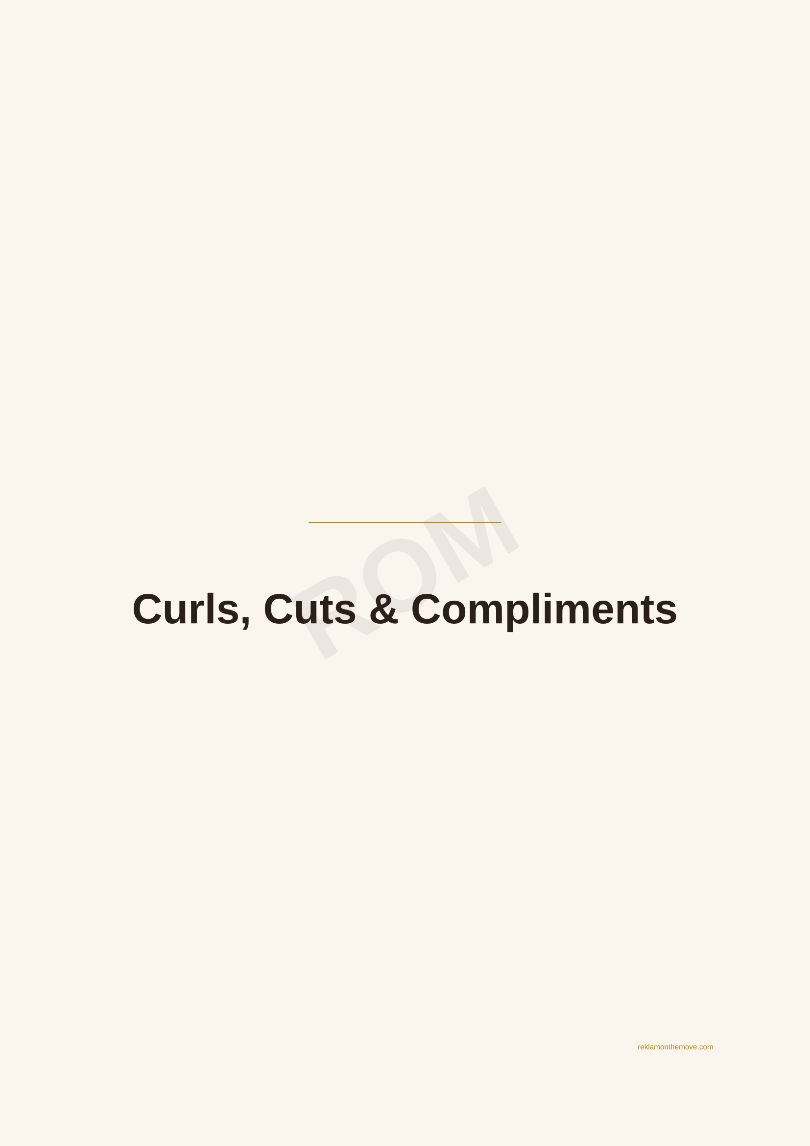 Curls, Cuts & Compliments · Espresso — ROM dijital ürün önizlemesi (filigranlı)