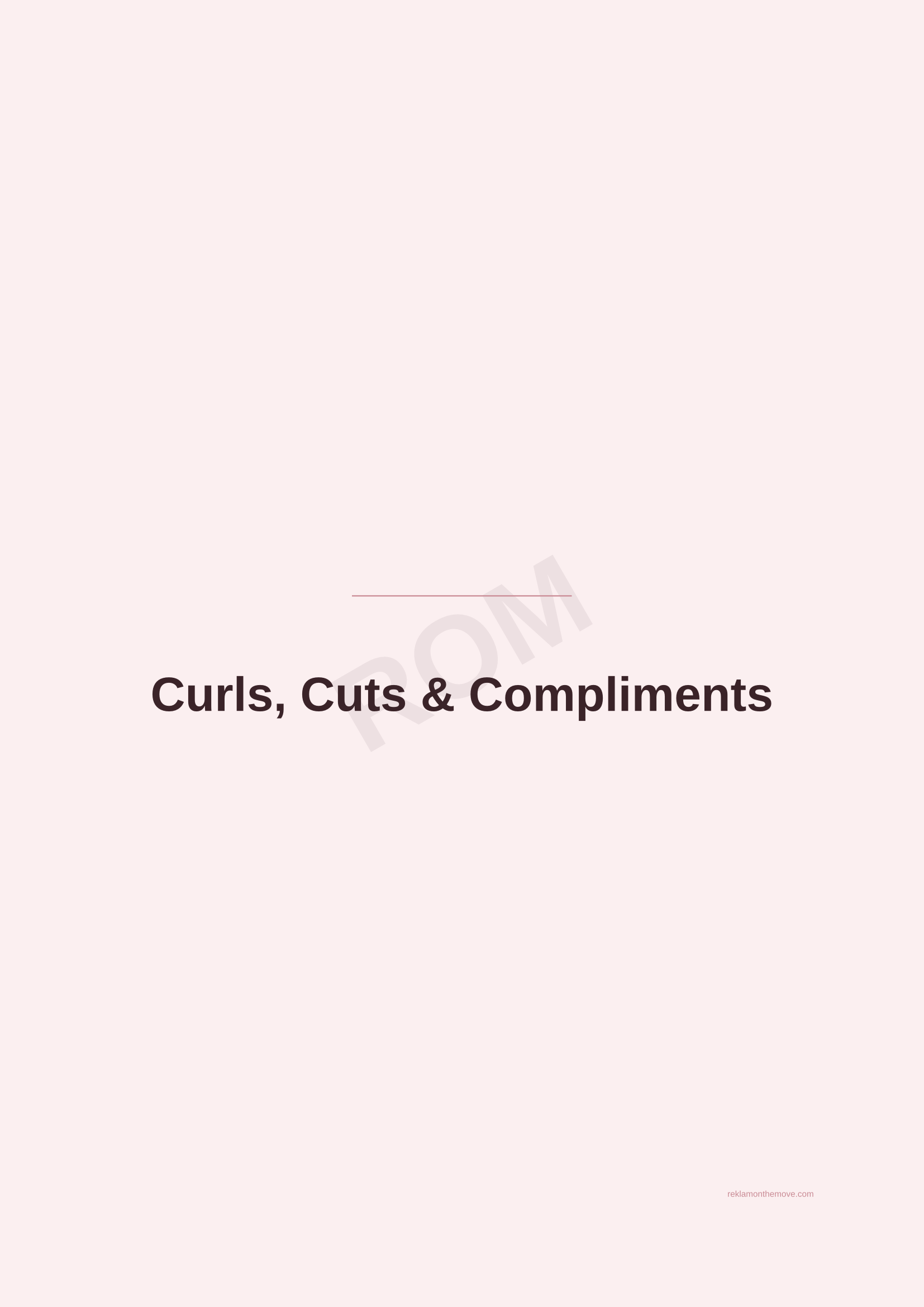 Curls, Cuts & Compliments · Gül — ROM dijital ürün önizlemesi (filigranlı)