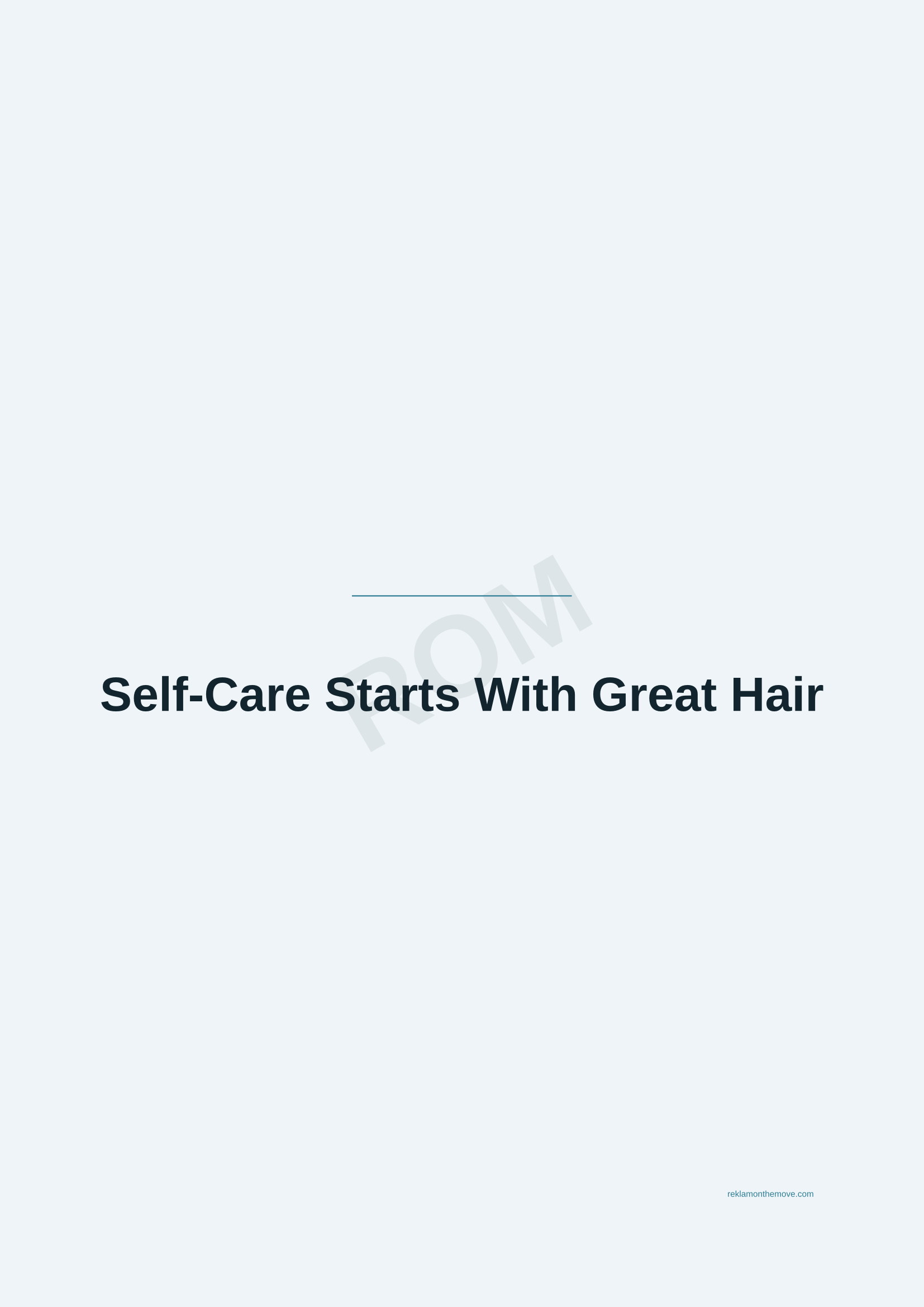 Self-Care Starts With Great Hair · Okyanus — ROM dijital ürün önizlemesi (filigranlı)