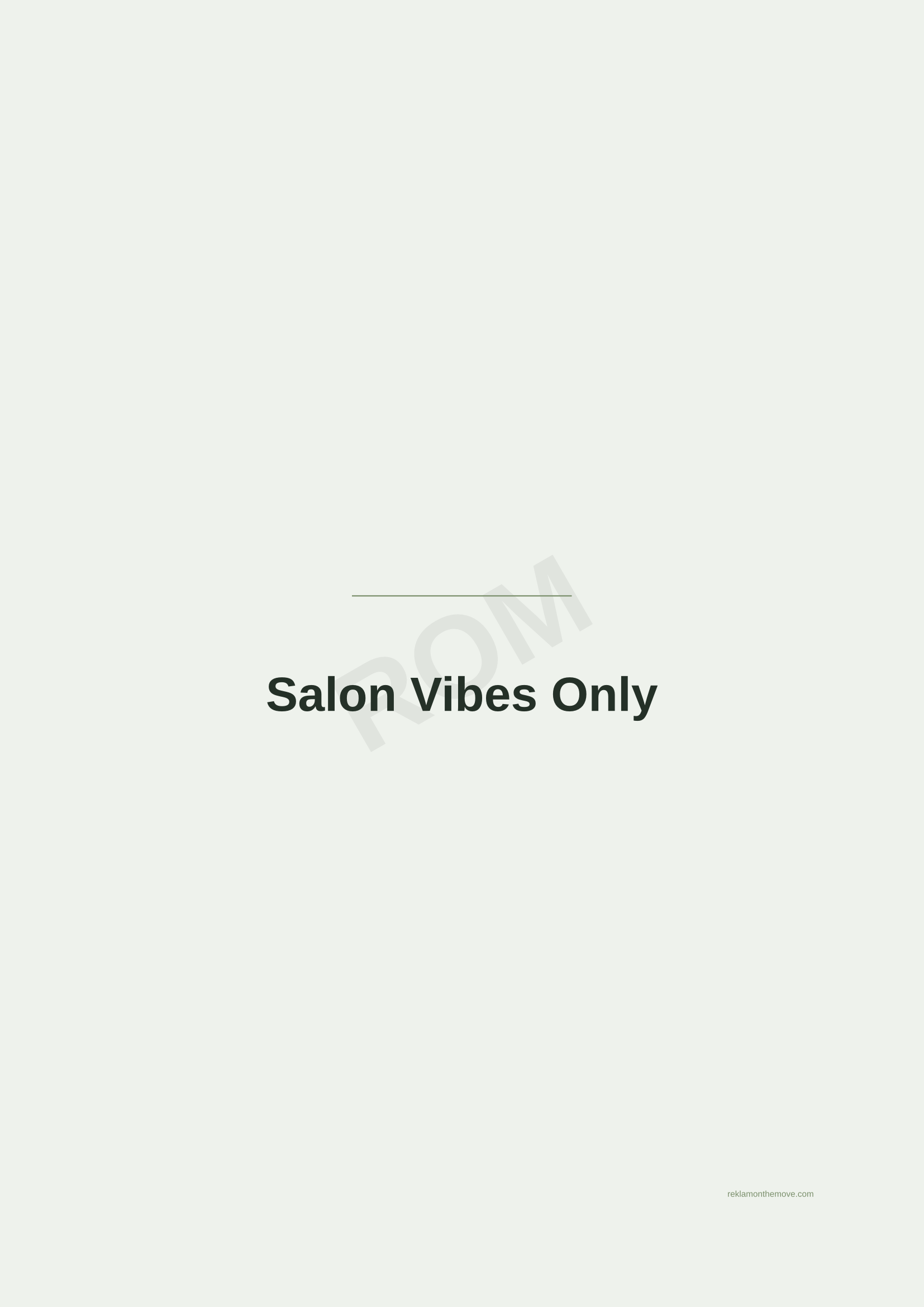 Salon Vibes Only · Adaçayı — ROM dijital ürün önizlemesi (filigranlı)