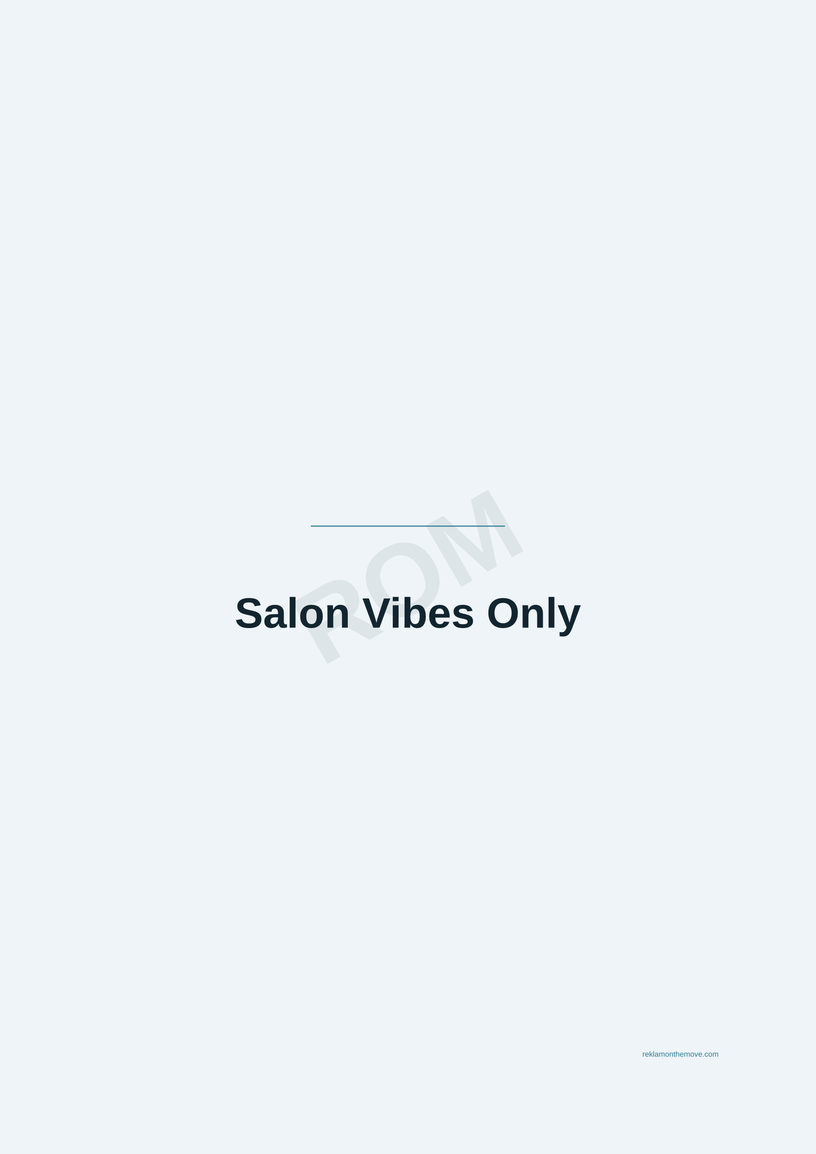 Salon Vibes Only · Okyanus — ROM dijital ürün önizlemesi (filigranlı)