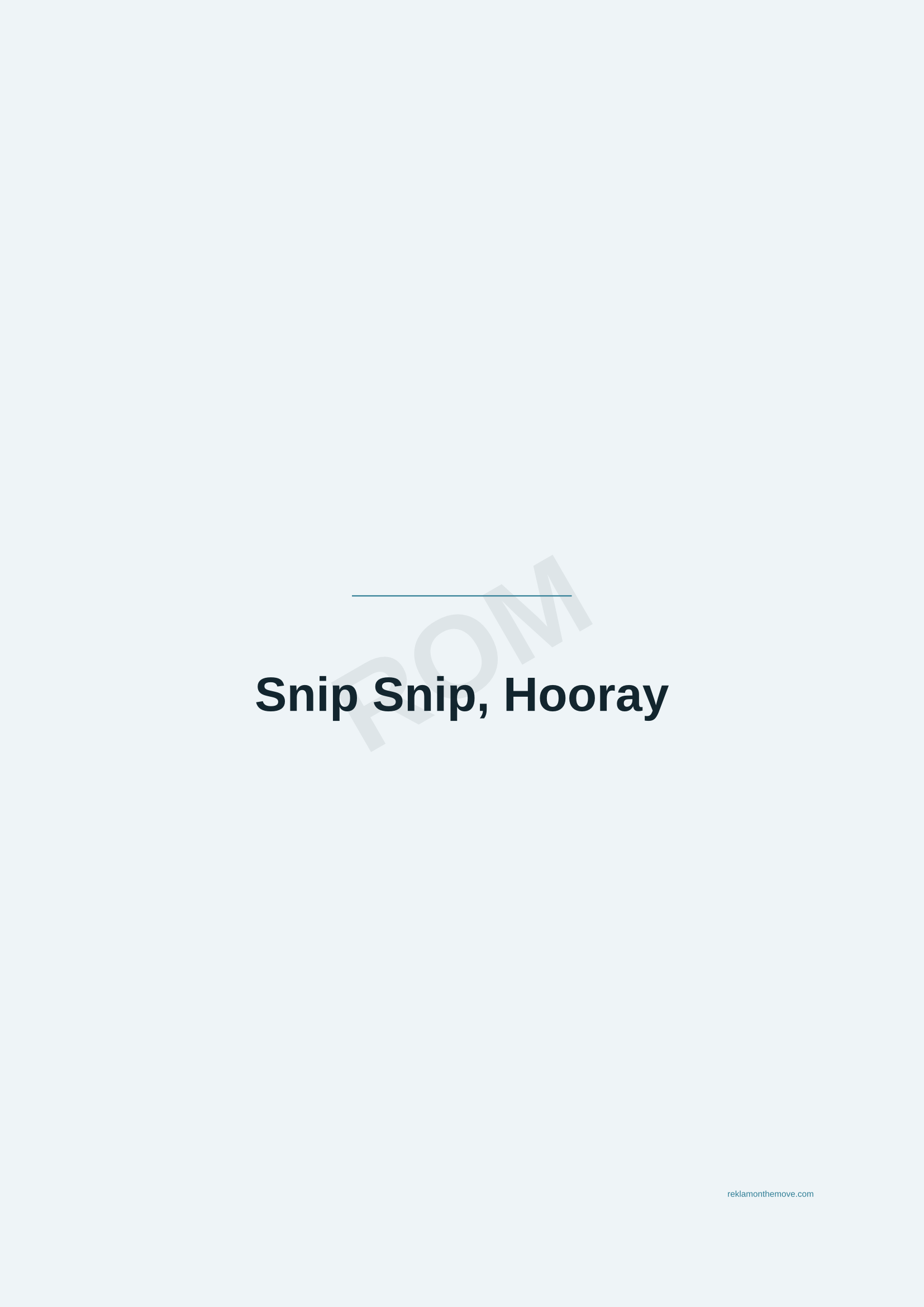 Snip Snip, Hooray · Okyanus — ROM dijital ürün önizlemesi (filigranlı)