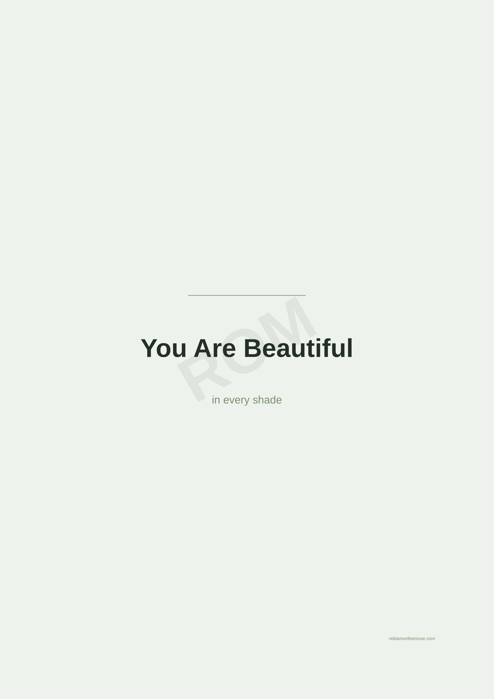 You Are Beautiful · Adaçayı — ROM dijital ürün önizlemesi (filigranlı)