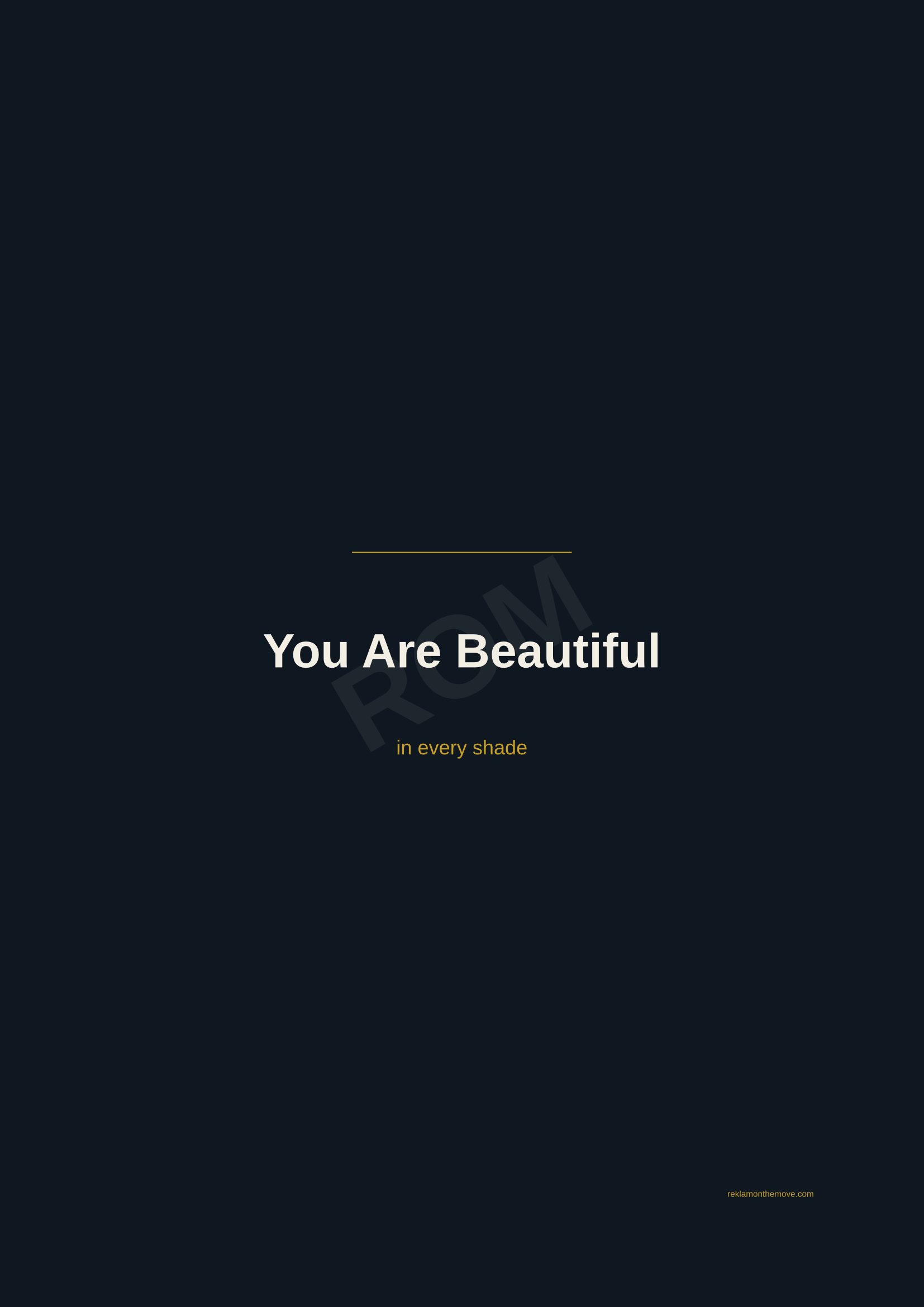 You Are Beautiful · Gece — ROM dijital ürün önizlemesi (filigranlı)
