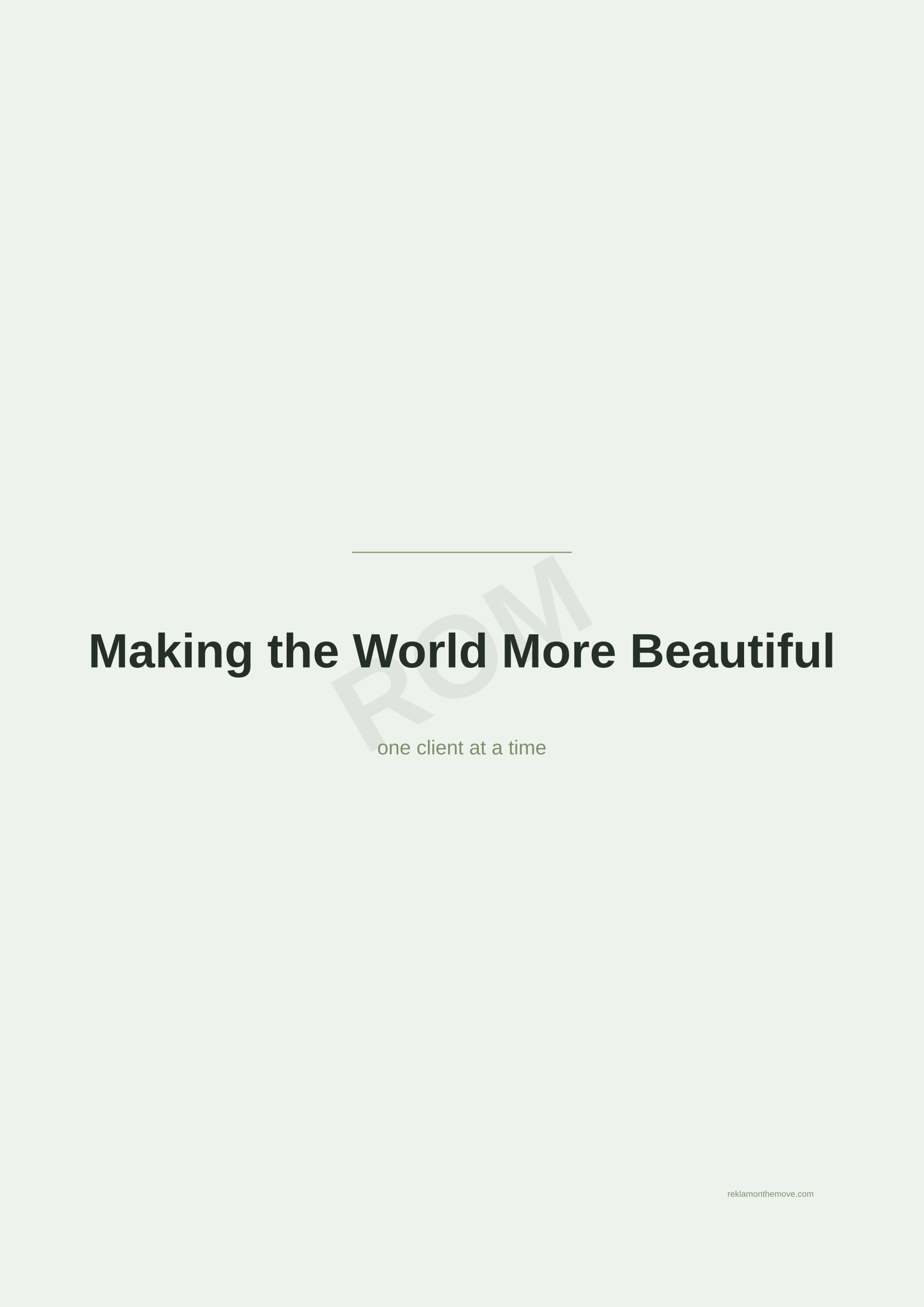 Making the World More Beautiful · Adaçayı — ROM dijital ürün önizlemesi (filigranlı)