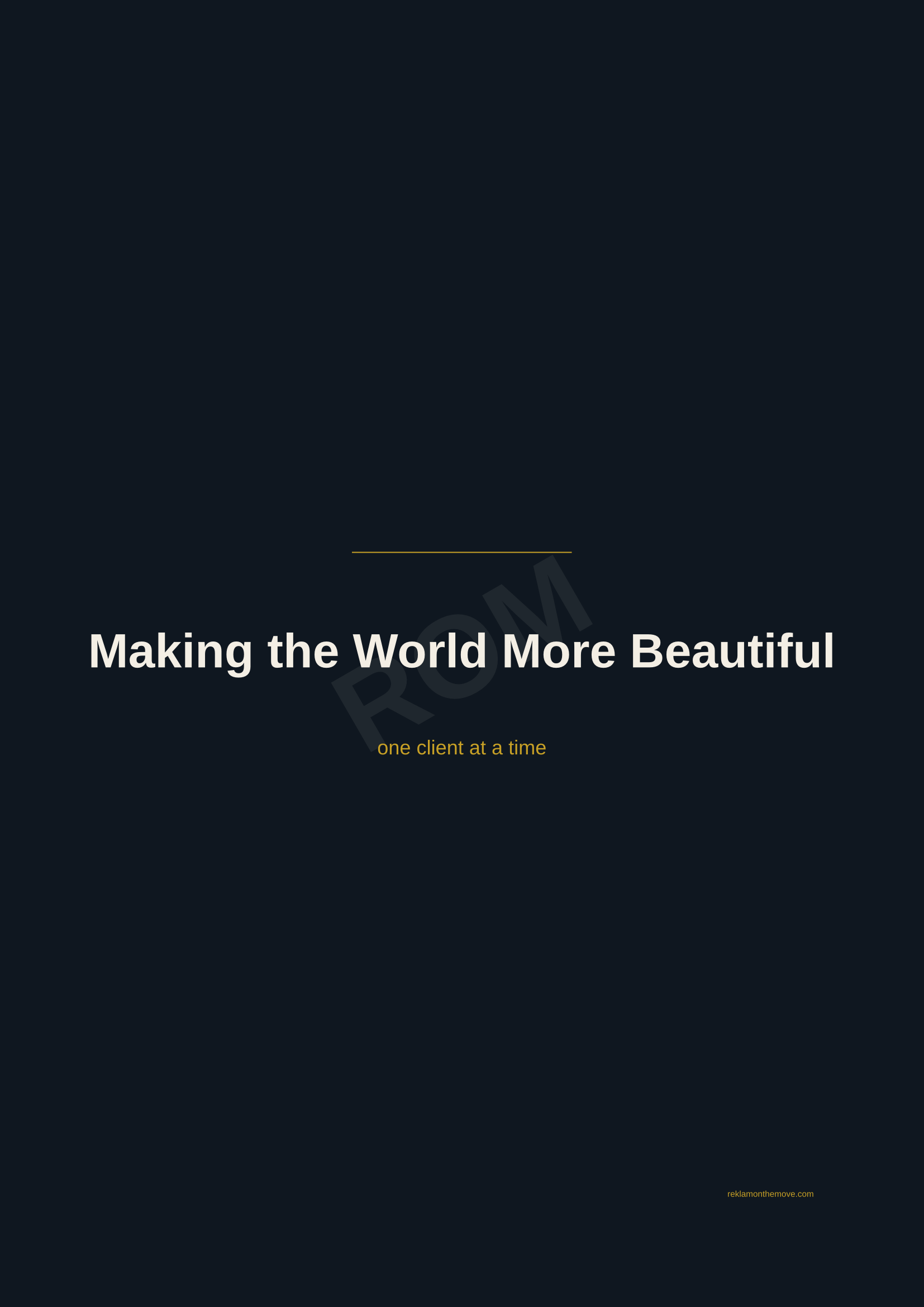 Making the World More Beautiful · Gece — ROM dijital ürün önizlemesi (filigranlı)
