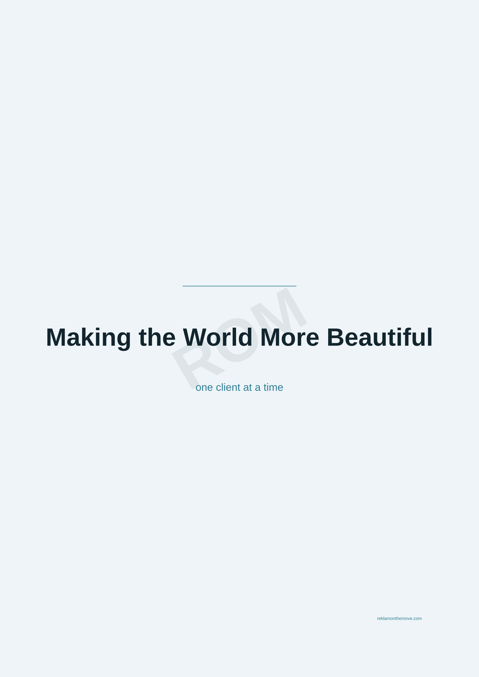 Making the World More Beautiful · Okyanus — ROM dijital ürün önizlemesi (filigranlı)