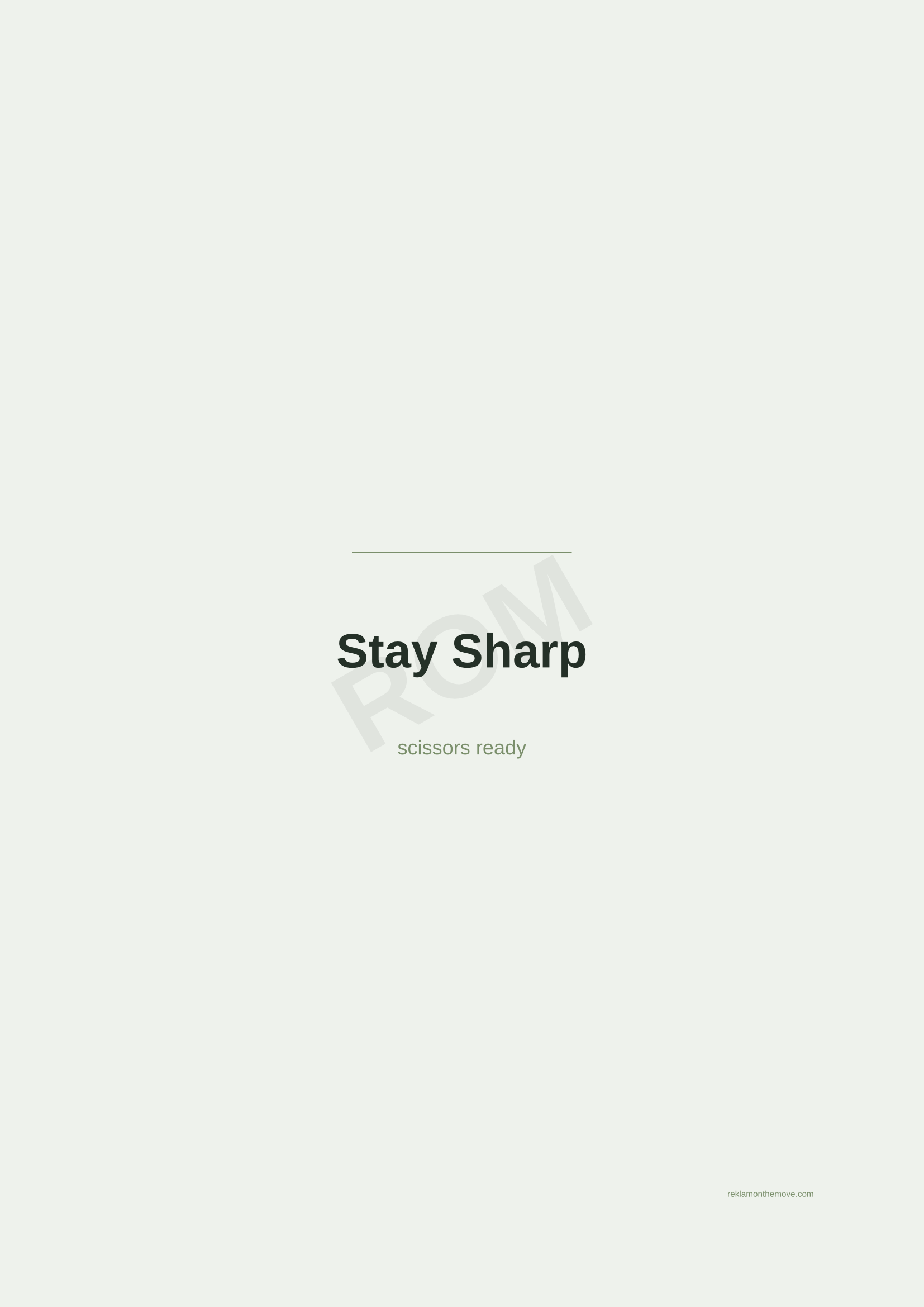 Stay Sharp · Adaçayı — ROM dijital ürün önizlemesi (filigranlı)