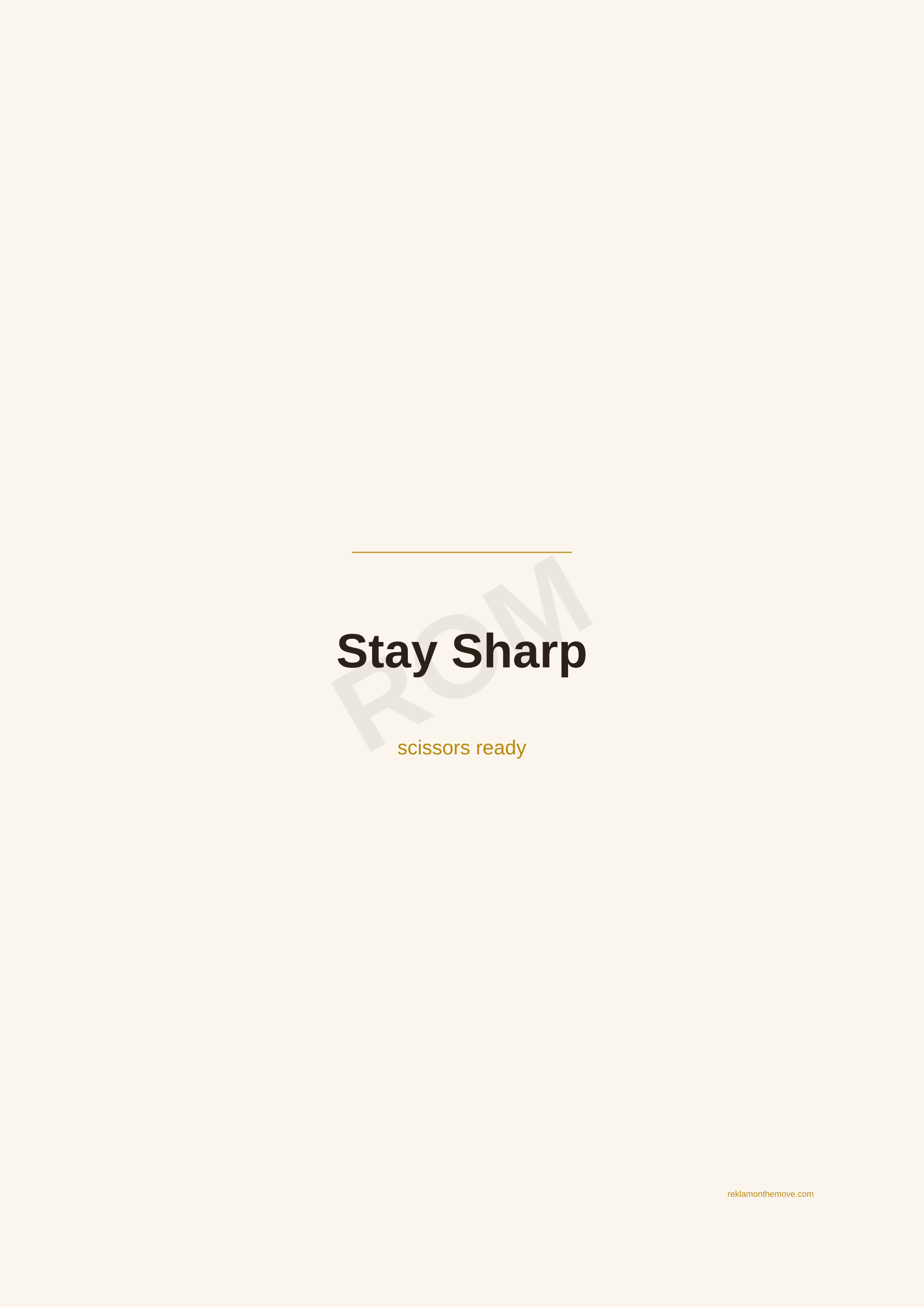 Stay Sharp · Espresso — ROM dijital ürün önizlemesi (filigranlı)