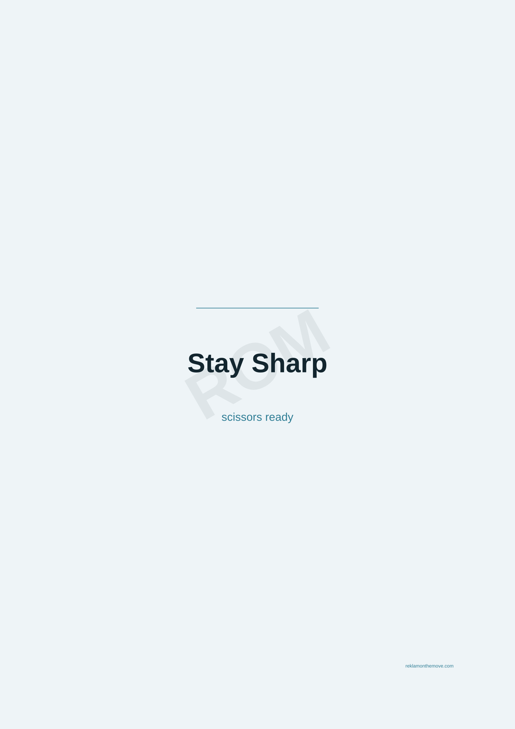 Stay Sharp · Okyanus — ROM dijital ürün önizlemesi (filigranlı)
