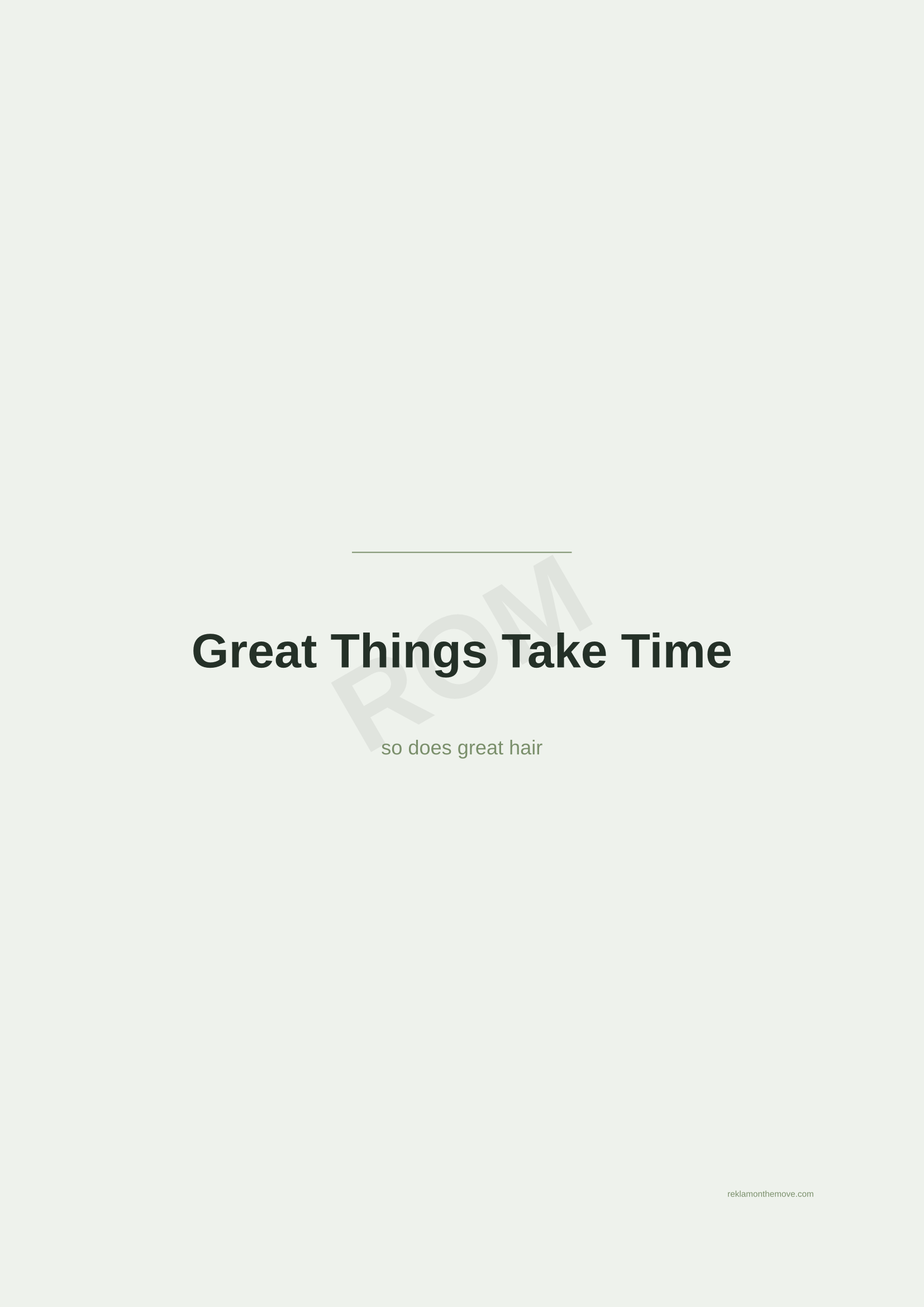 Great Things Take Time · Adaçayı — ROM dijital ürün önizlemesi (filigranlı)