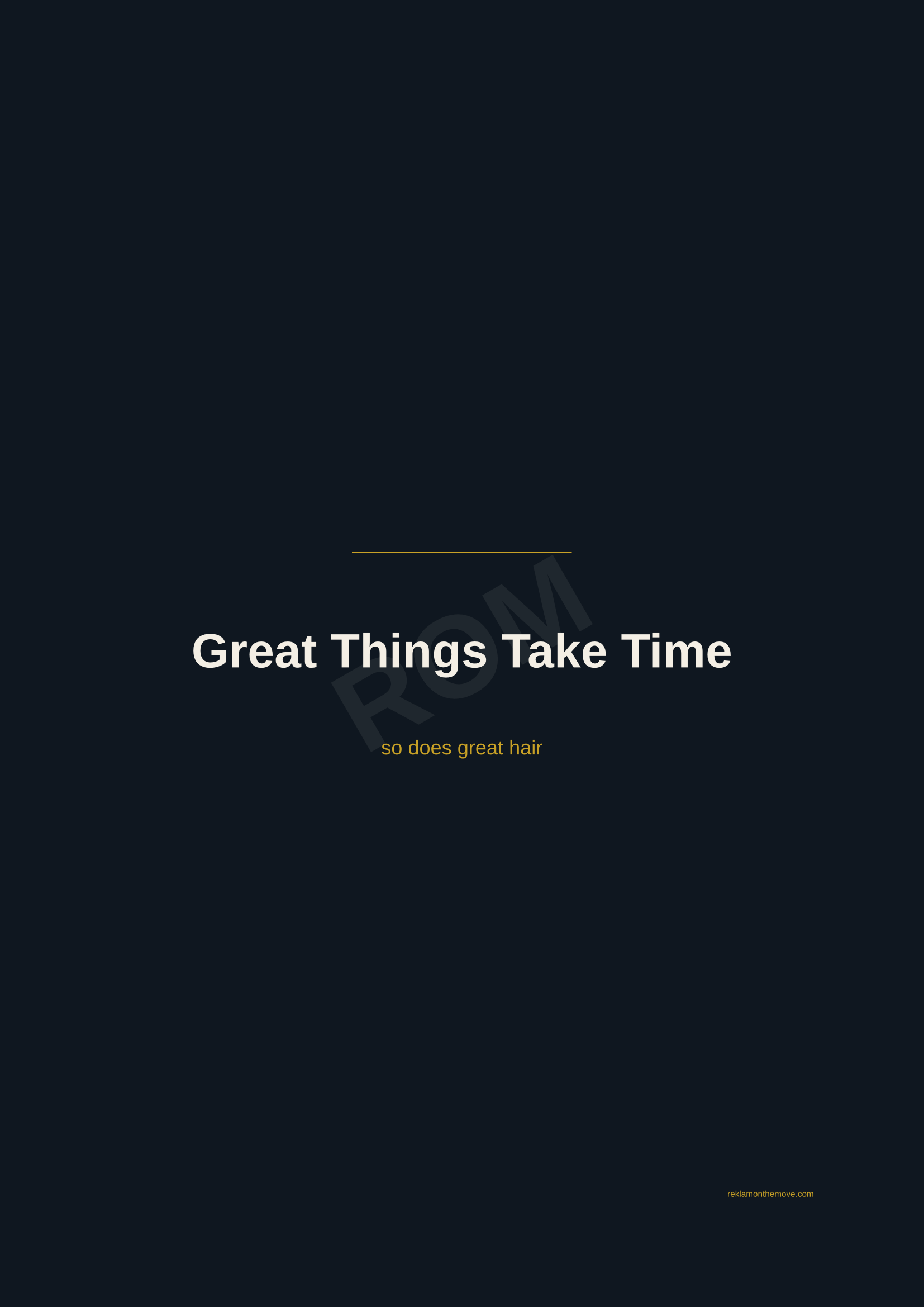 Great Things Take Time · Gece — ROM dijital ürün önizlemesi (filigranlı)