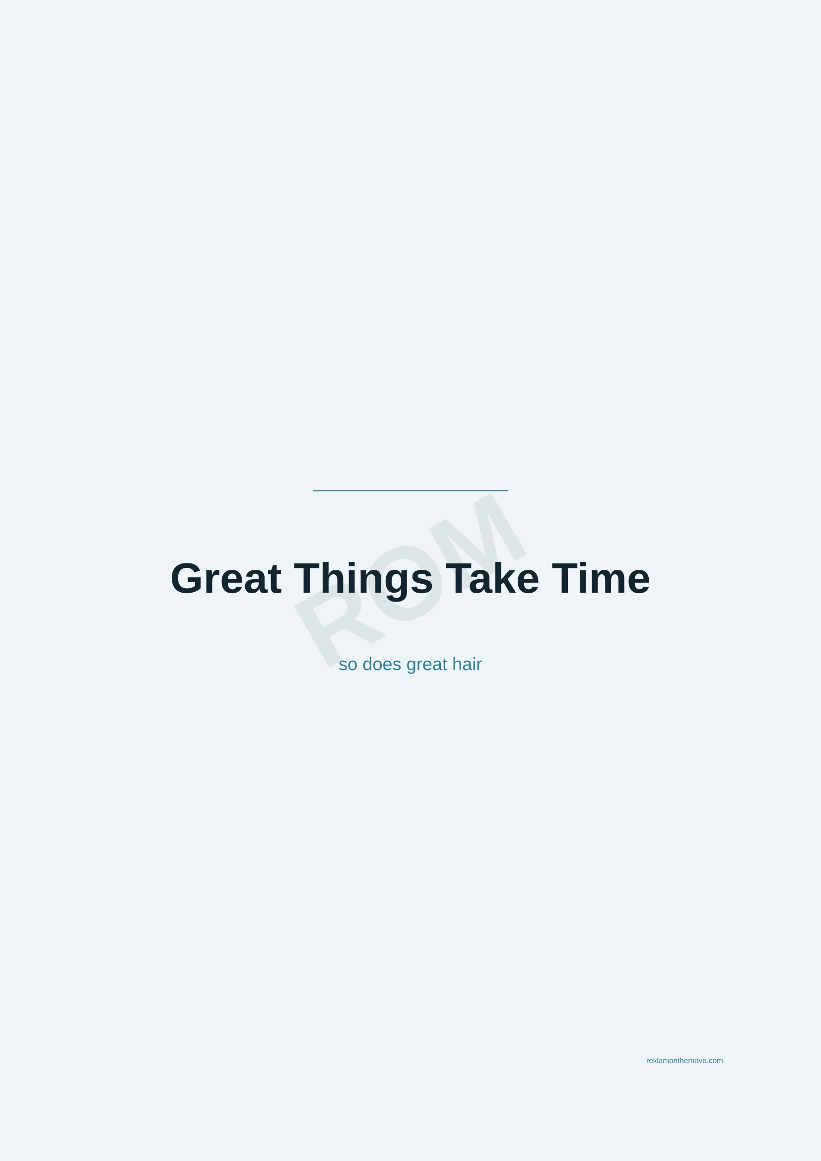 Great Things Take Time · Okyanus — ROM dijital ürün önizlemesi (filigranlı)