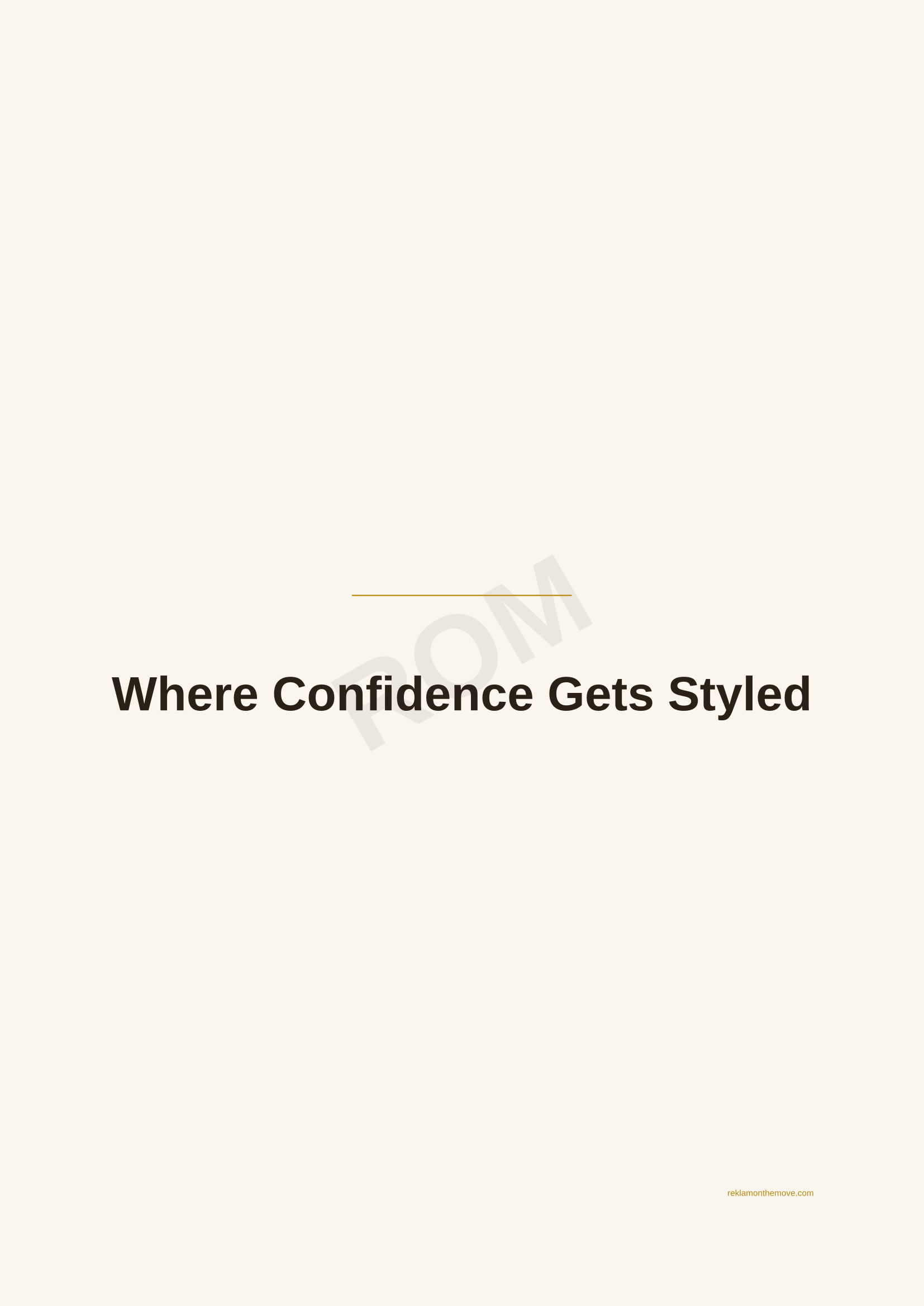 Where Confidence Gets Styled · Espresso — ROM dijital ürün önizlemesi (filigranlı)