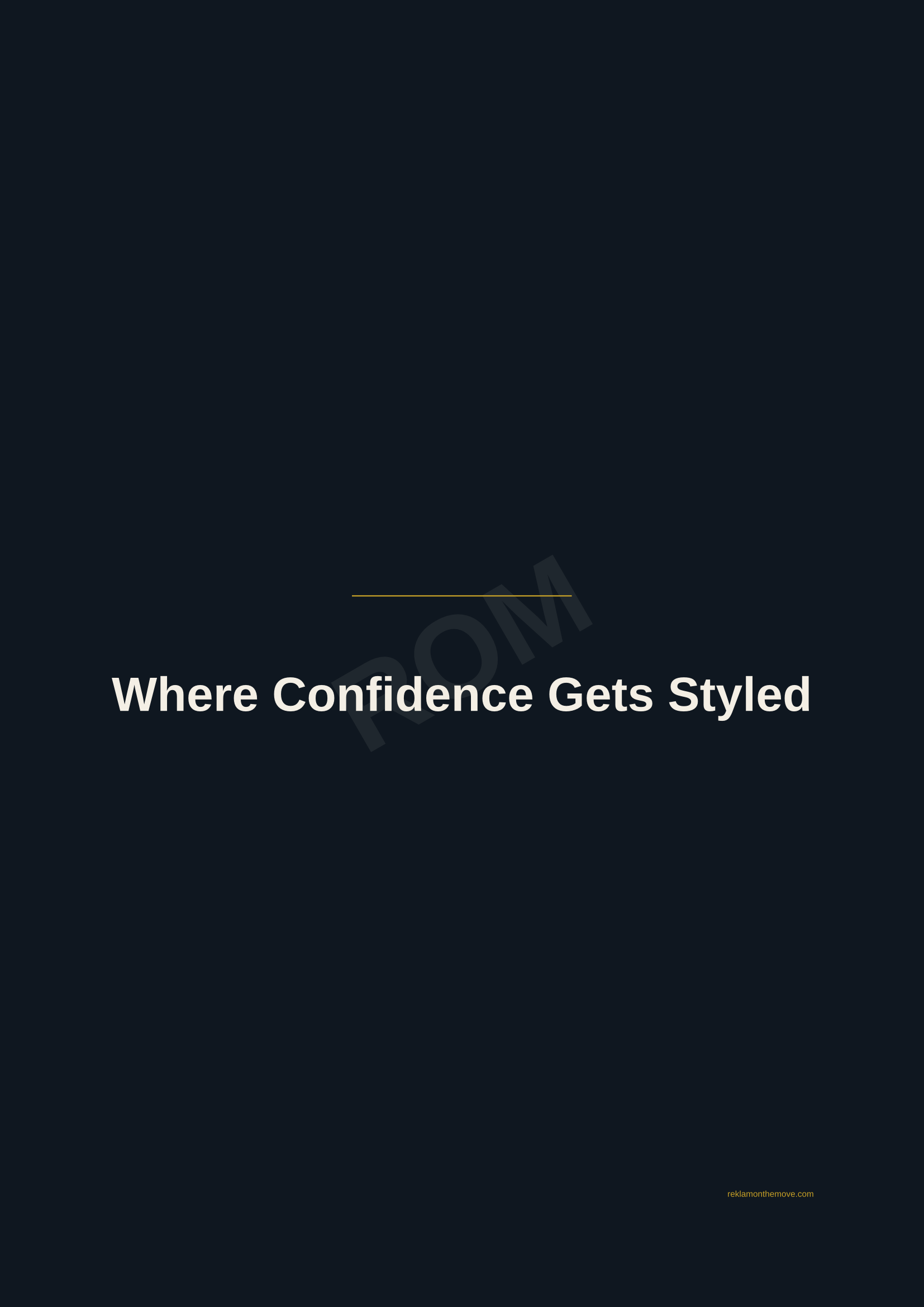 Where Confidence Gets Styled · Gece — ROM dijital ürün önizlemesi (filigranlı)