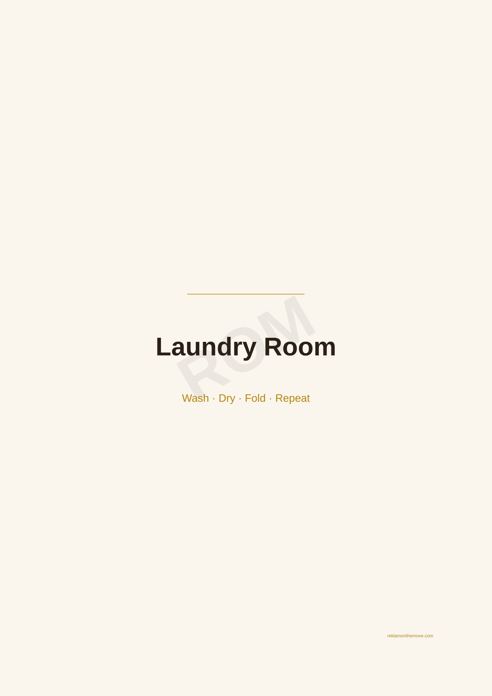 Laundry Room · Espresso — ROM dijital ürün önizlemesi (filigranlı)