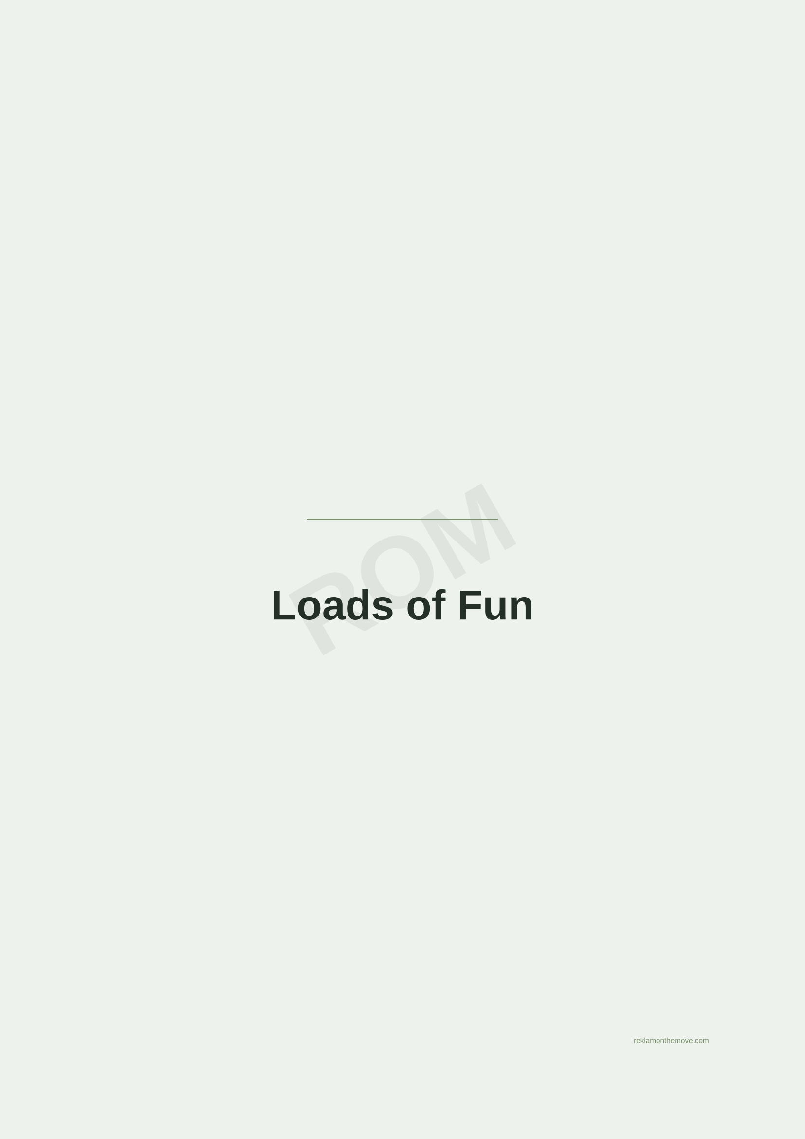Loads of Fun · Adaçayı — ROM dijital ürün önizlemesi (filigranlı)