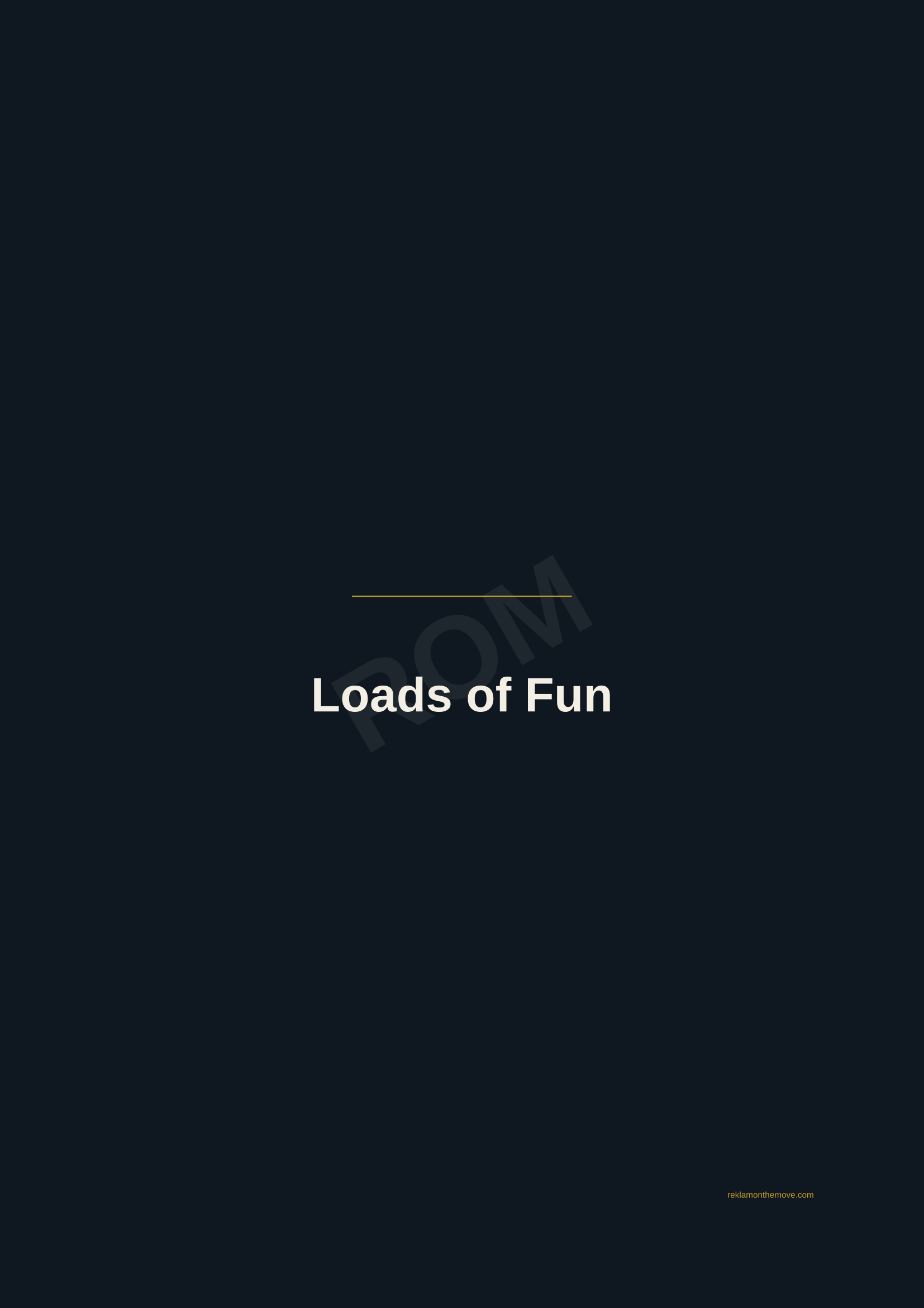 Loads of Fun · Gece — ROM dijital ürün önizlemesi (filigranlı)