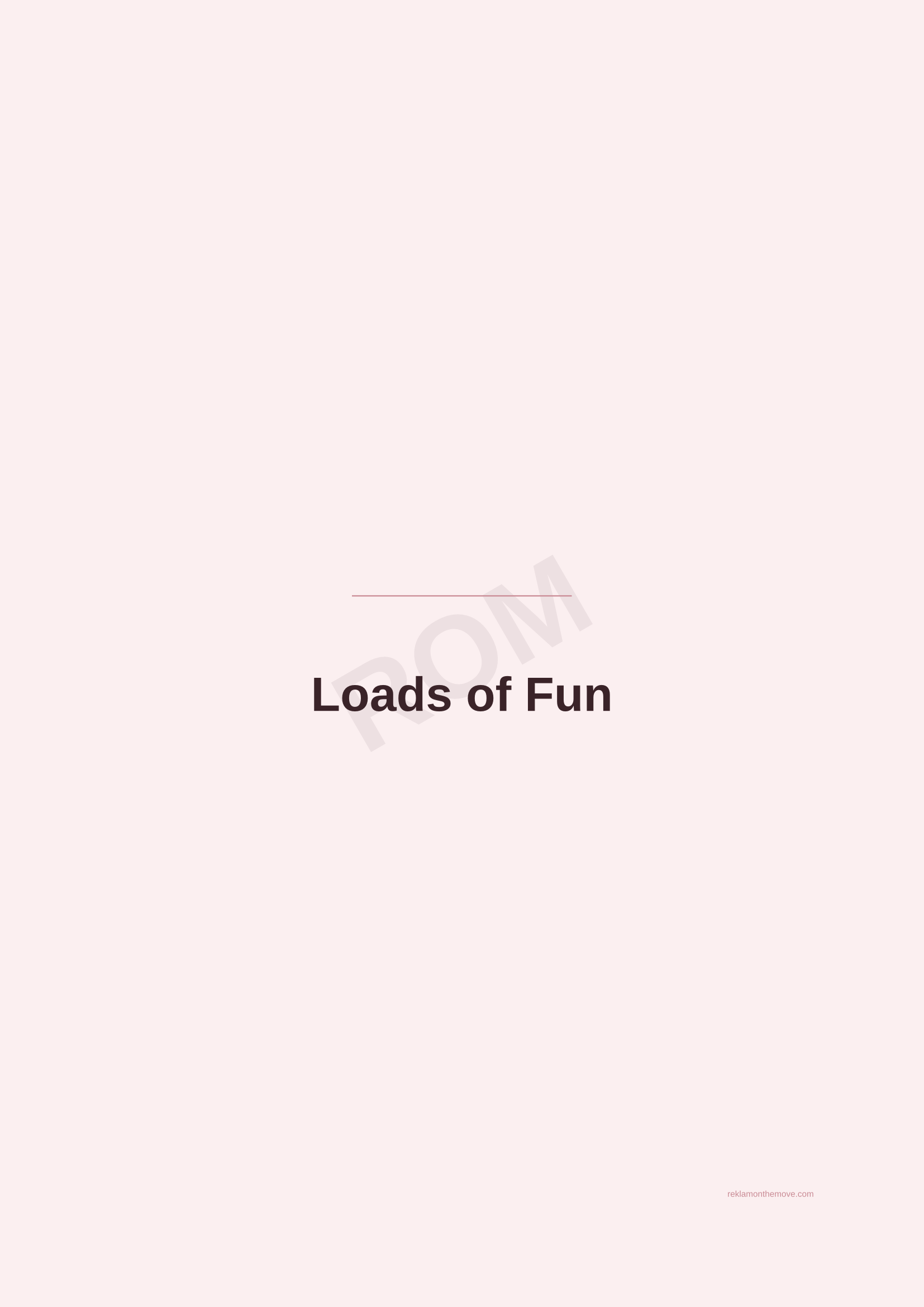 Loads of Fun · Gül — ROM dijital ürün önizlemesi (filigranlı)