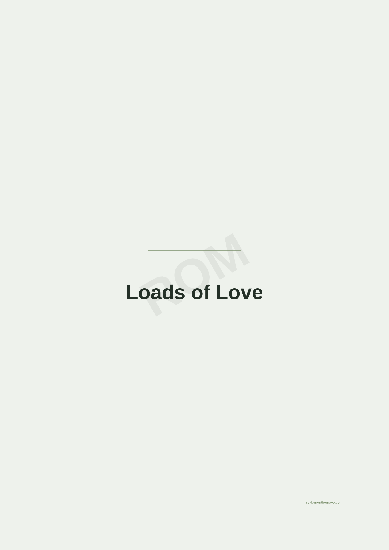 Loads of Love · Adaçayı — ROM dijital ürün önizlemesi (filigranlı)